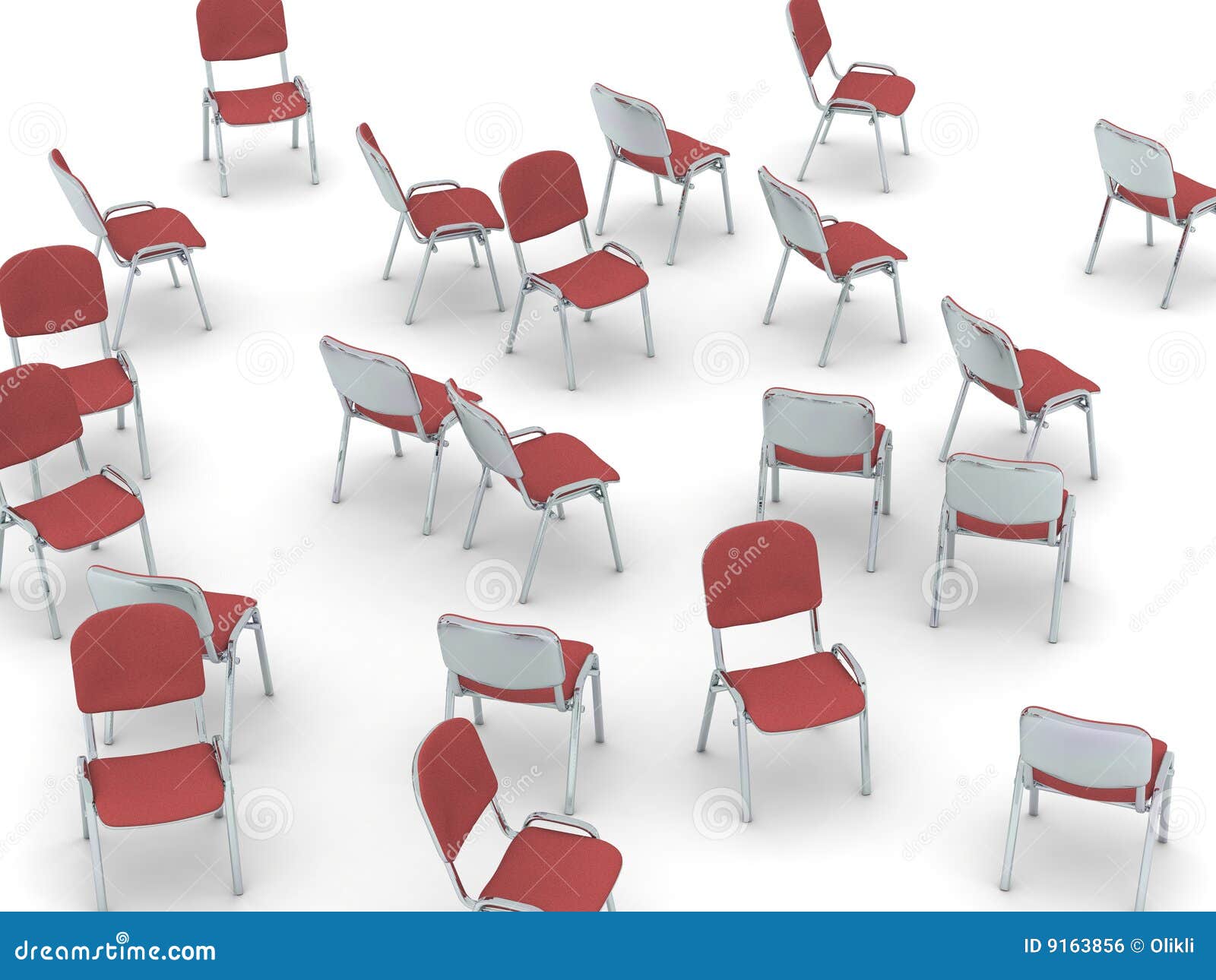 Scattered Chairs Royalty Free Stock Image - Image: 9163856