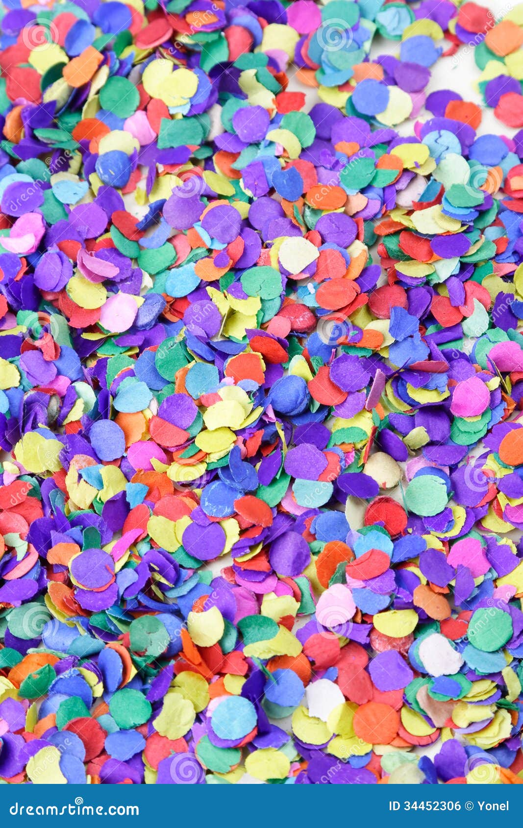 Scattered confetti. stock photo. Image of celebration 34452306