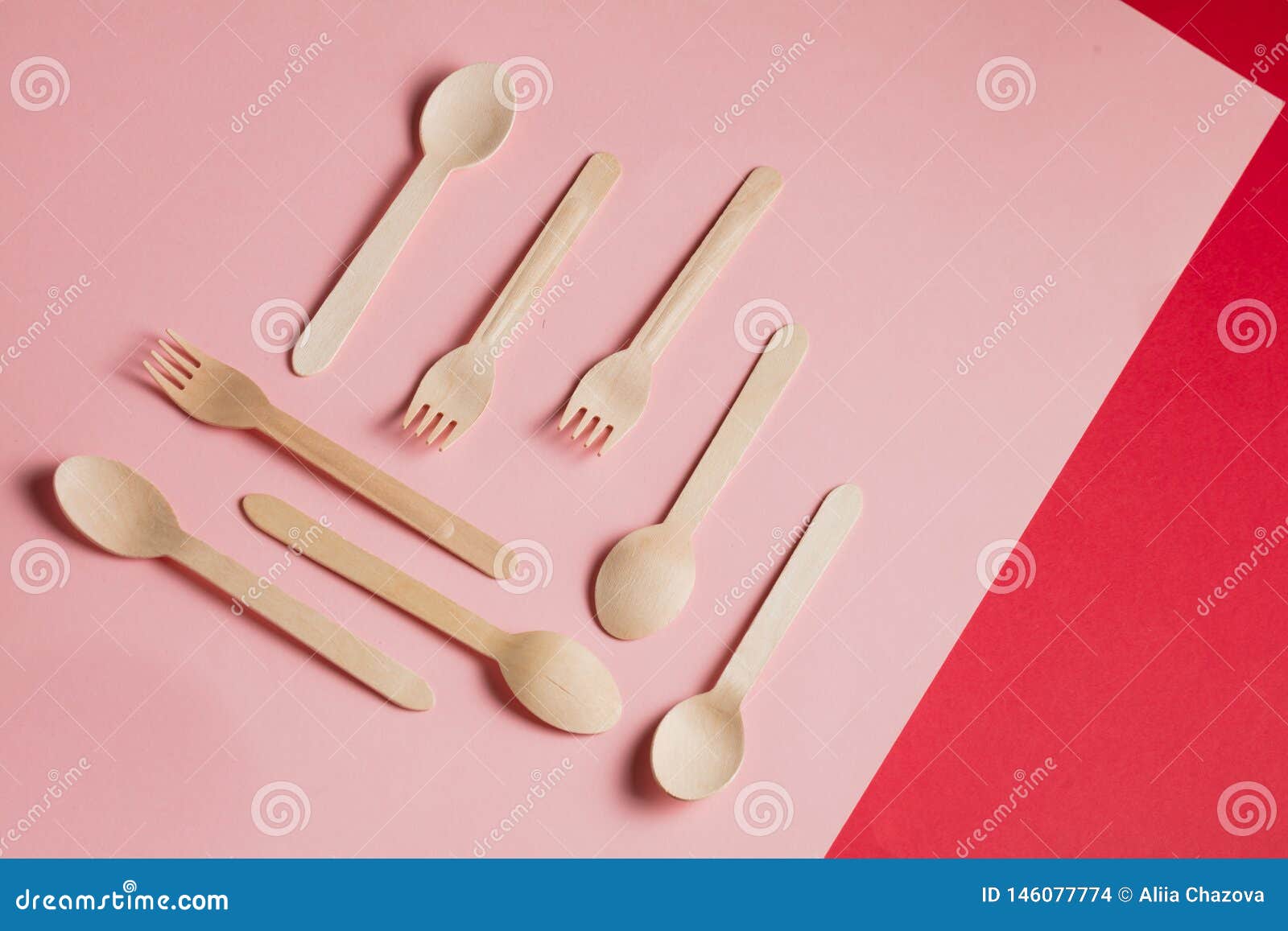 scattered flatwares.wooden cutlery made to order