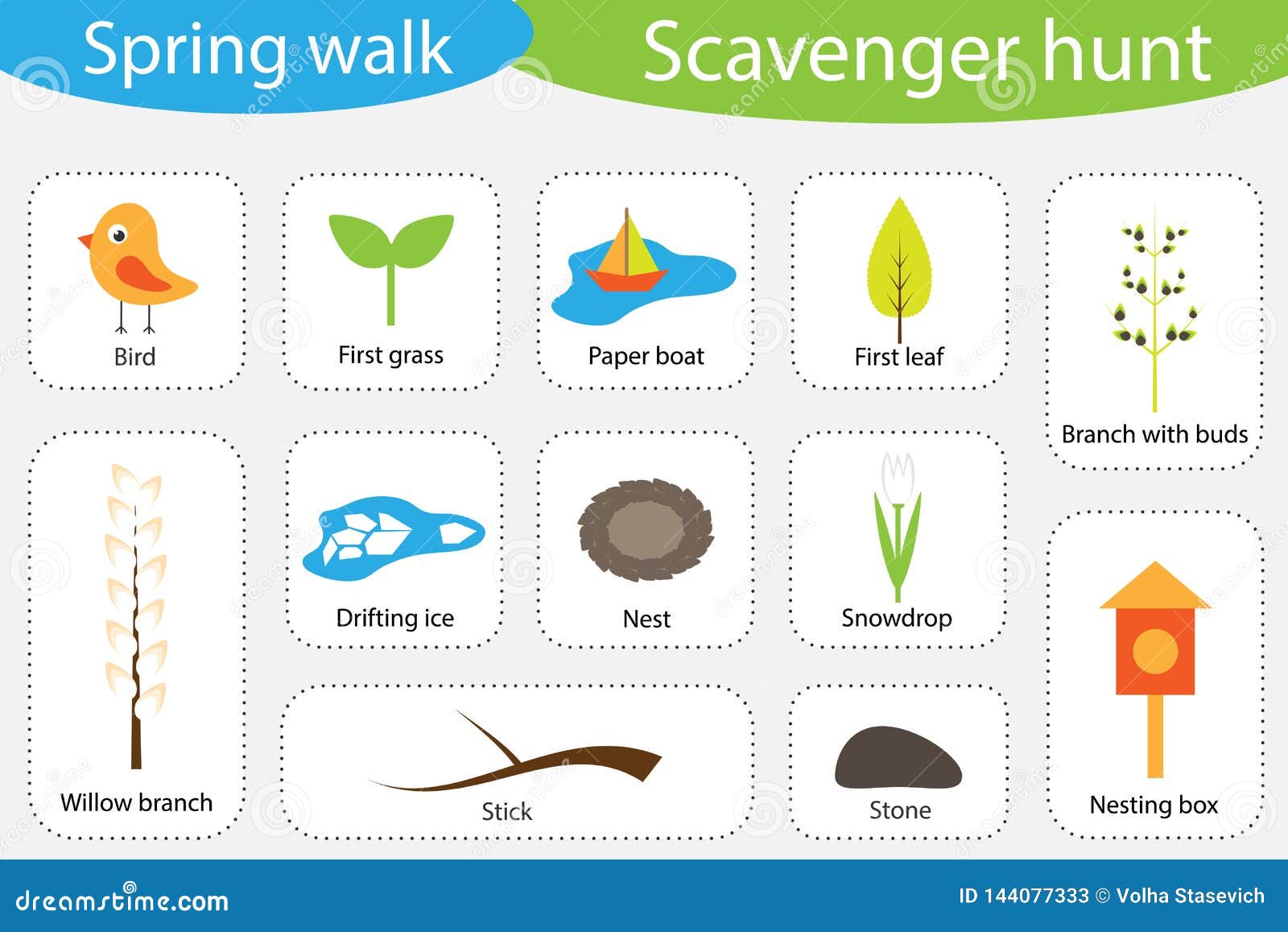 picture Spring Scavenger Hunt For Toddlers https www dreamstime com scavenger hunt spring walk different colorful pictures children fun education search game kids development toddlers image144077333
