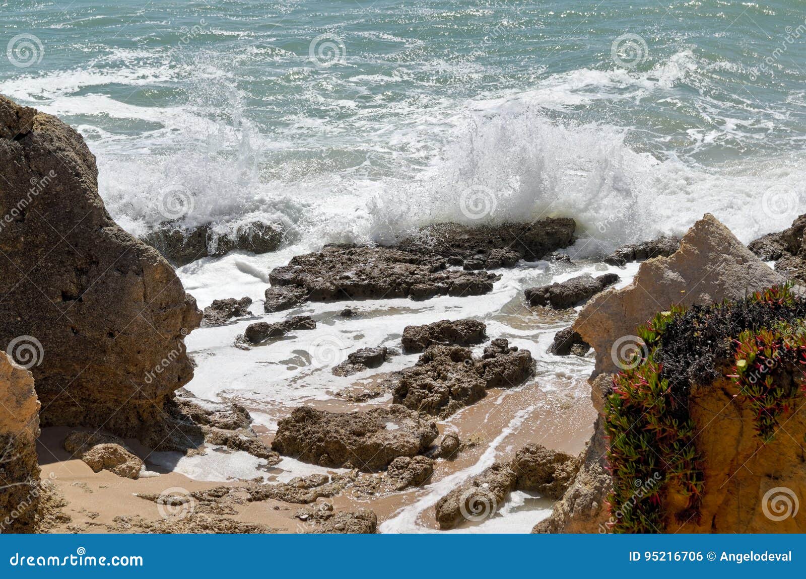 scene captured in chiringuitos beach. albufeira, portugal