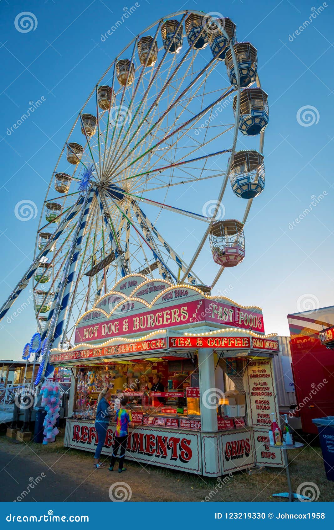 a travelling funfair and circus