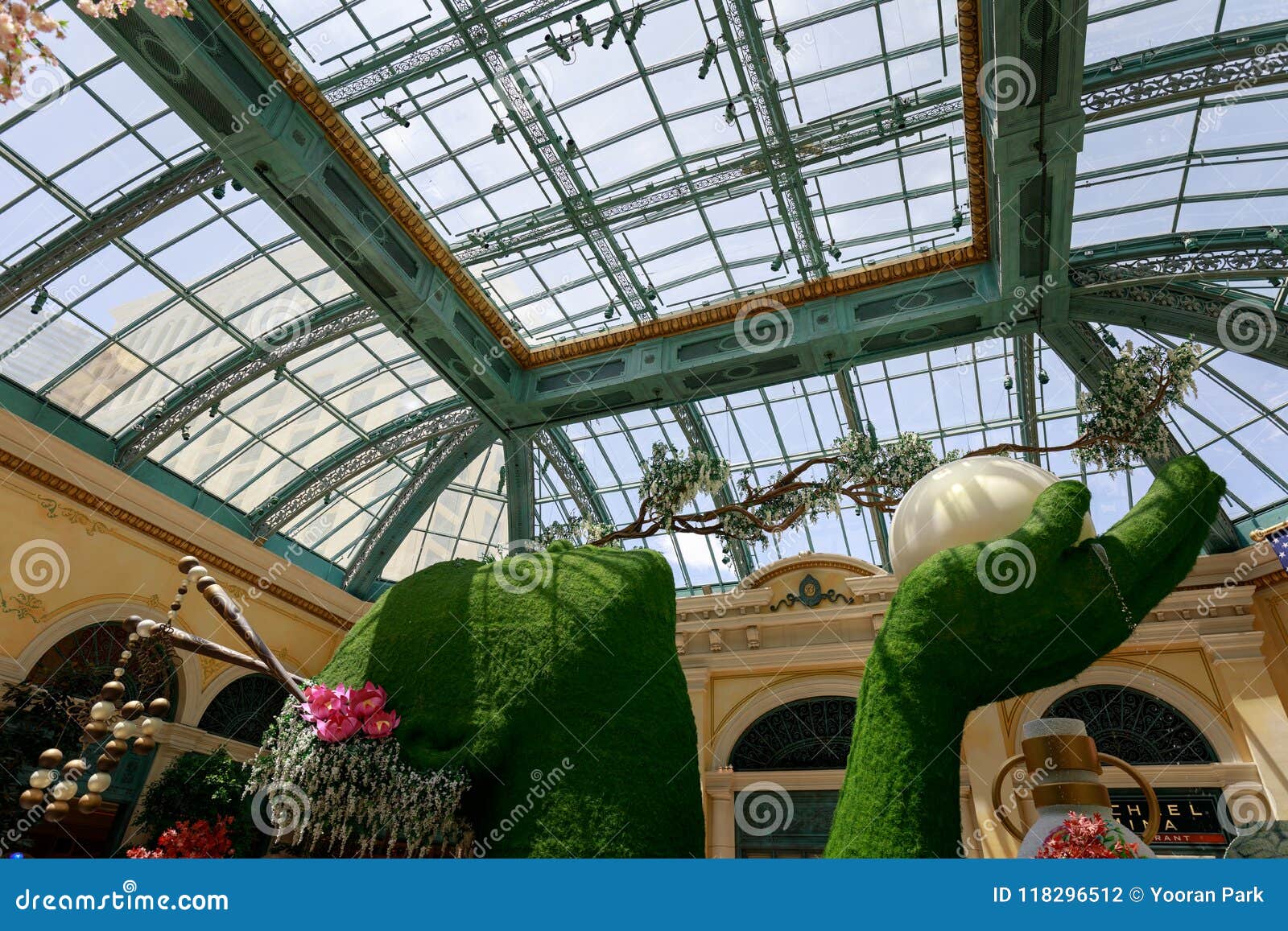 Scenery Of Bellagio Hotel Conservatory Botanical Gardens In Las