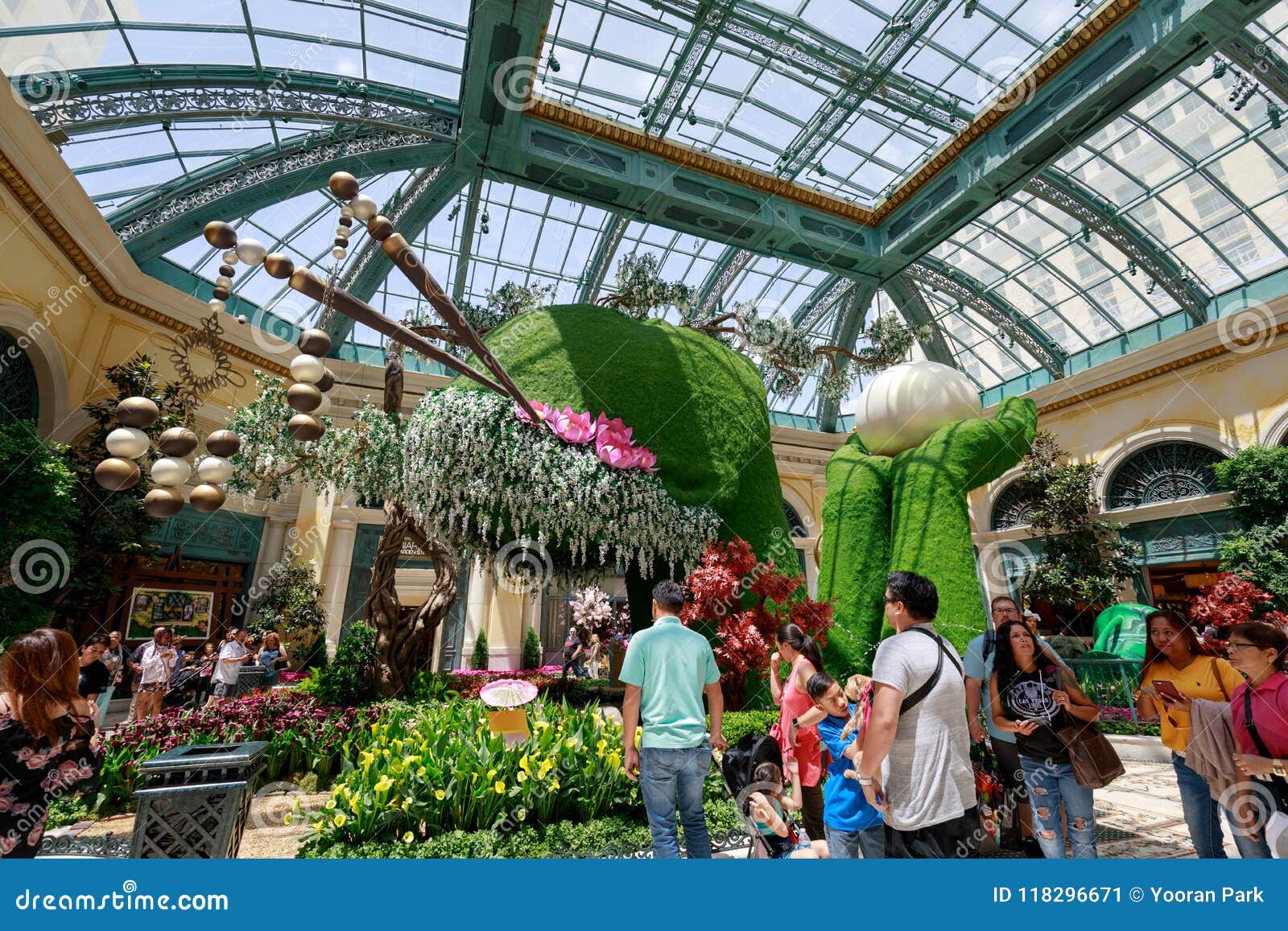 Scenery Of Bellagio Hotel Conservatory Botanical Gardens In Las