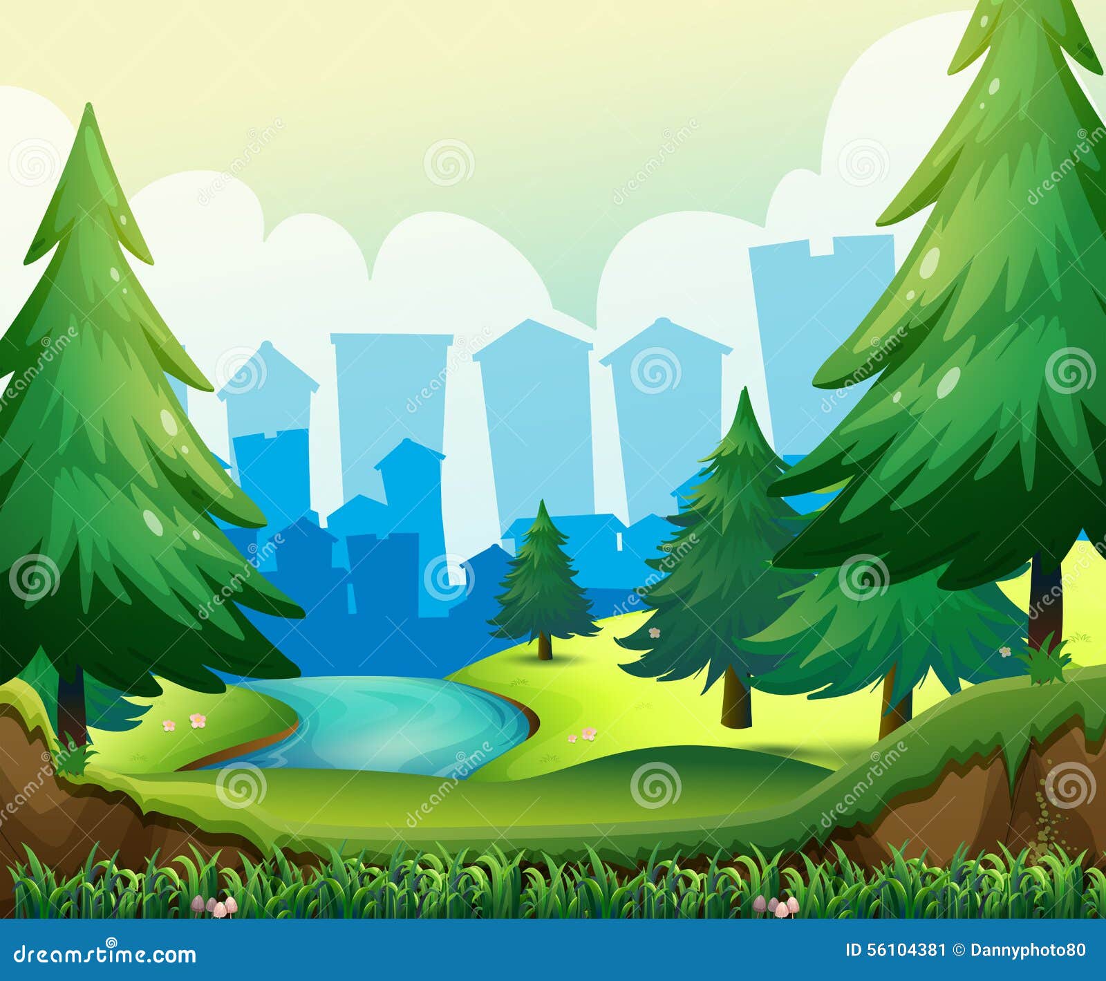 Scenery stock illustration. Illustration of clipart, outside - 56104381