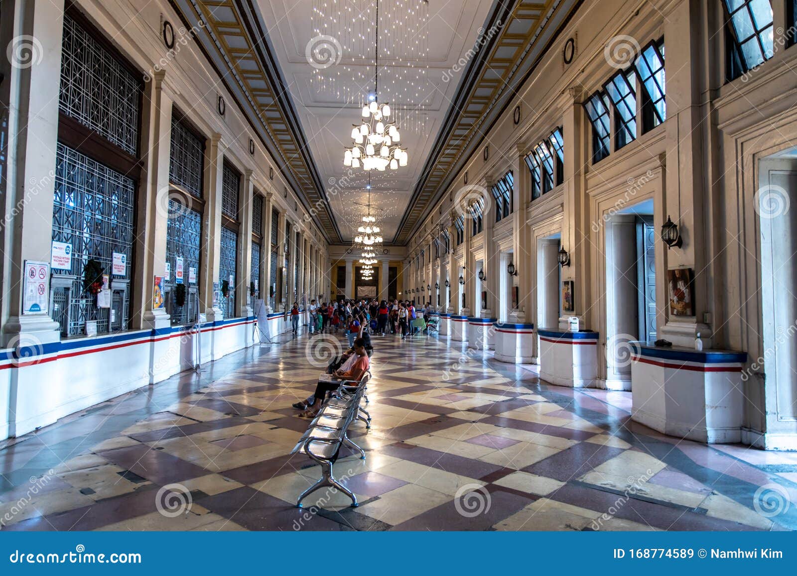 Scenery Inside Manila Post Office Manila Philippines Dec Dec Scenery Inside Manila Post Office Manila Philippines 168774589 