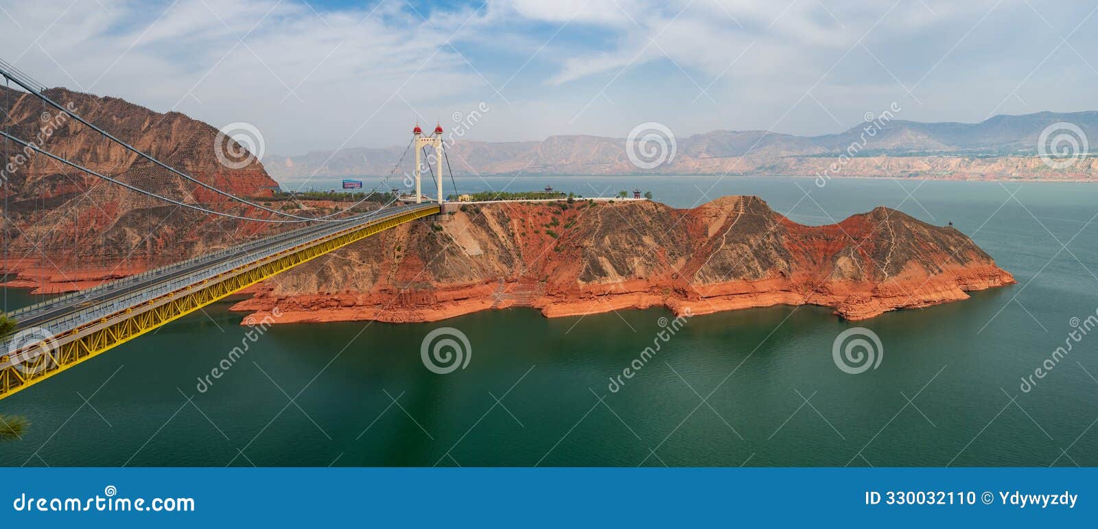 scenery of liujiaxia bridge in linxia, ??gansu, china