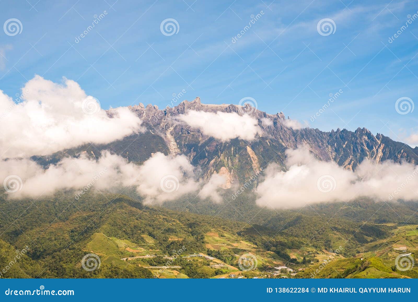 Mount Kinabalu Of Sabah During Daytime Stock Photo Image Of Blue Daytime 138622284