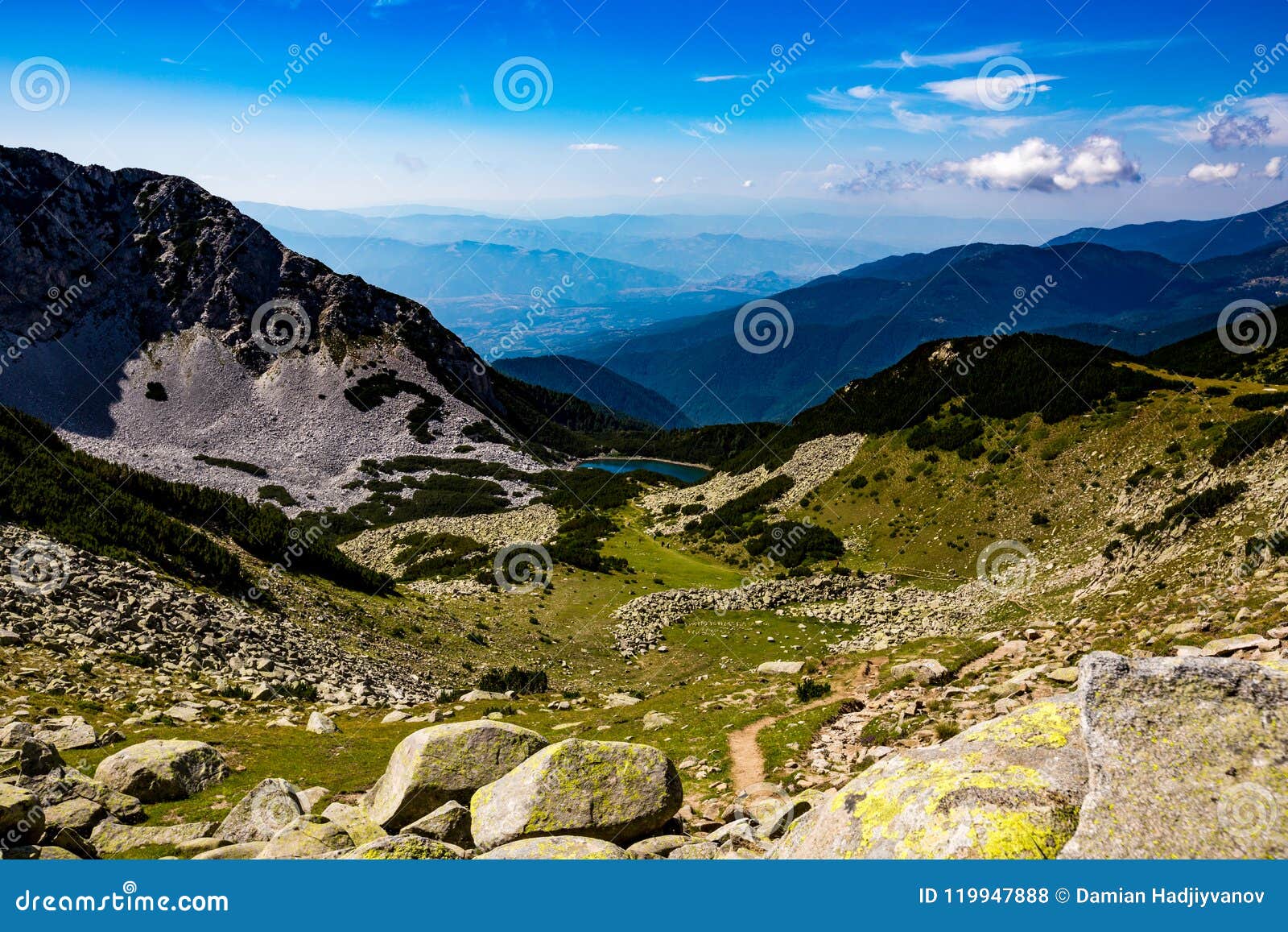 Scenery Summer Landscape, Pirin Mountain, Bulgaria Stock Photo - Image ...