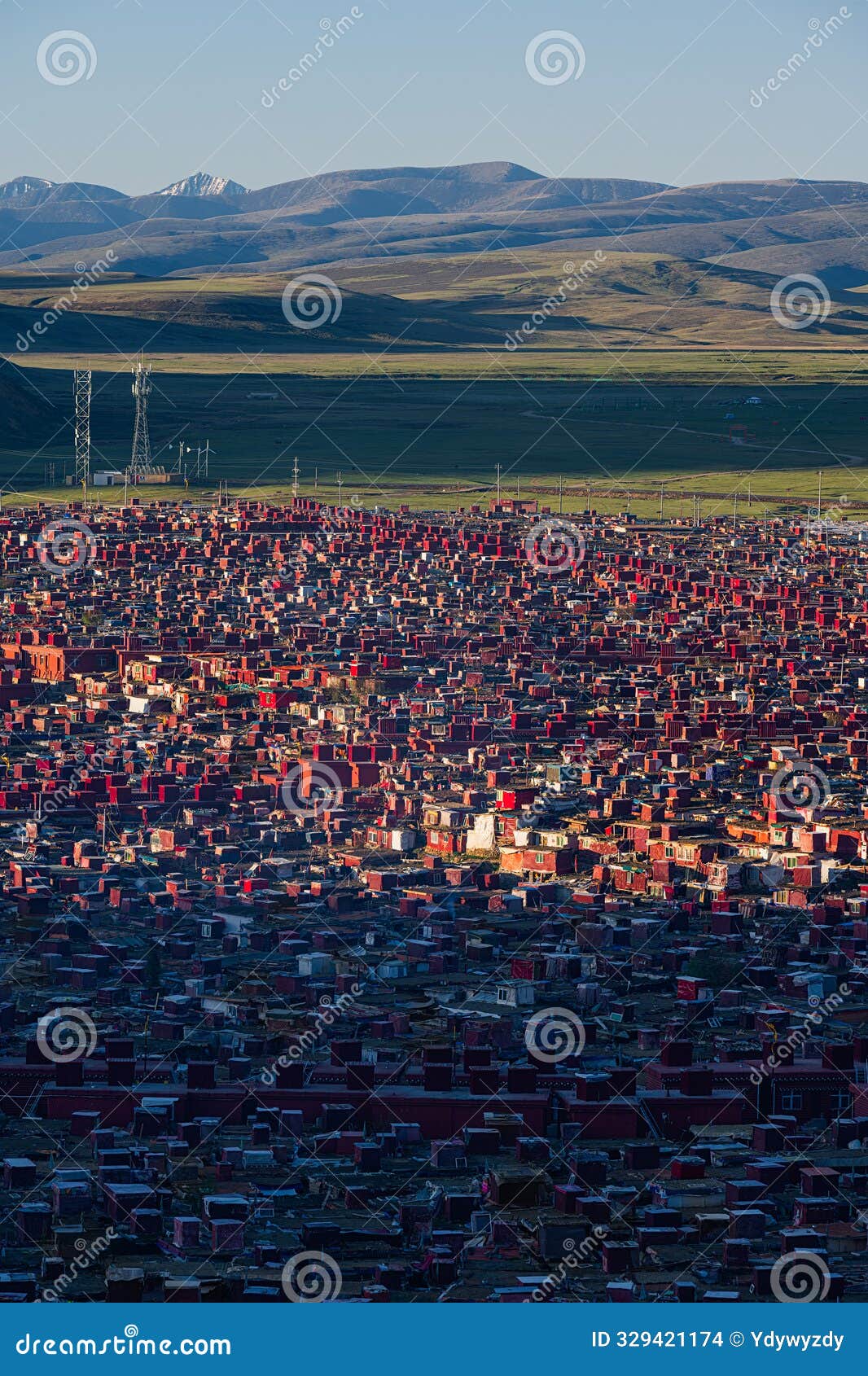 yachen monastery scenery in baiyu county, ganzi prefecture, sichuan, china
