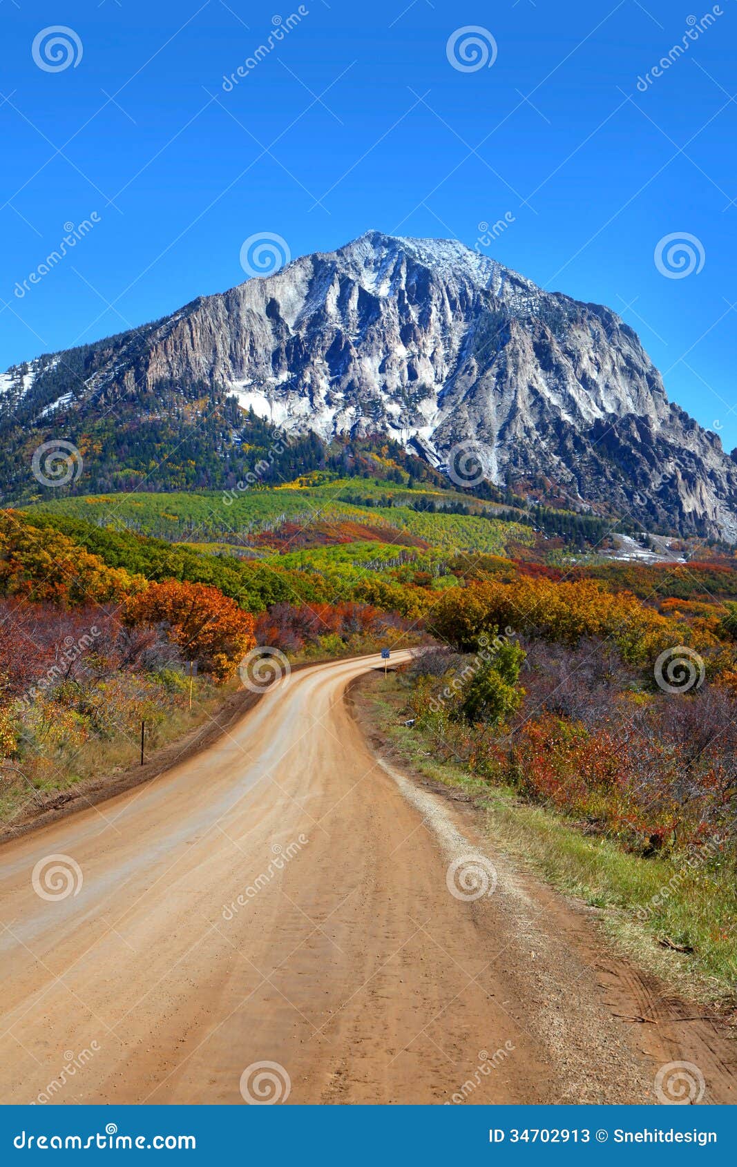 Scenic Back Road 12 in Colorado Stock Image - Image of vertical, clouds
