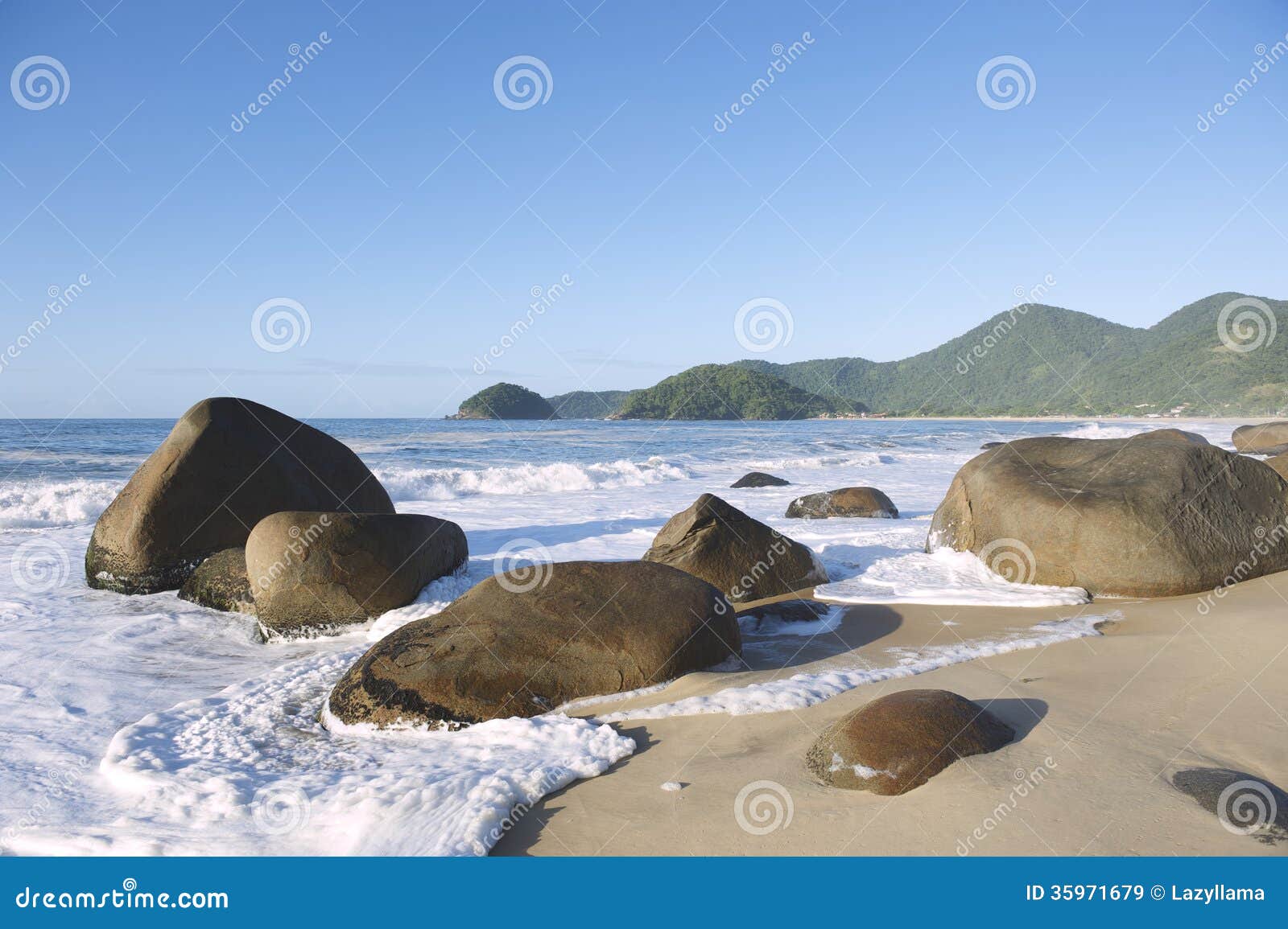 scenic brazilian beach trindade paraty brazil