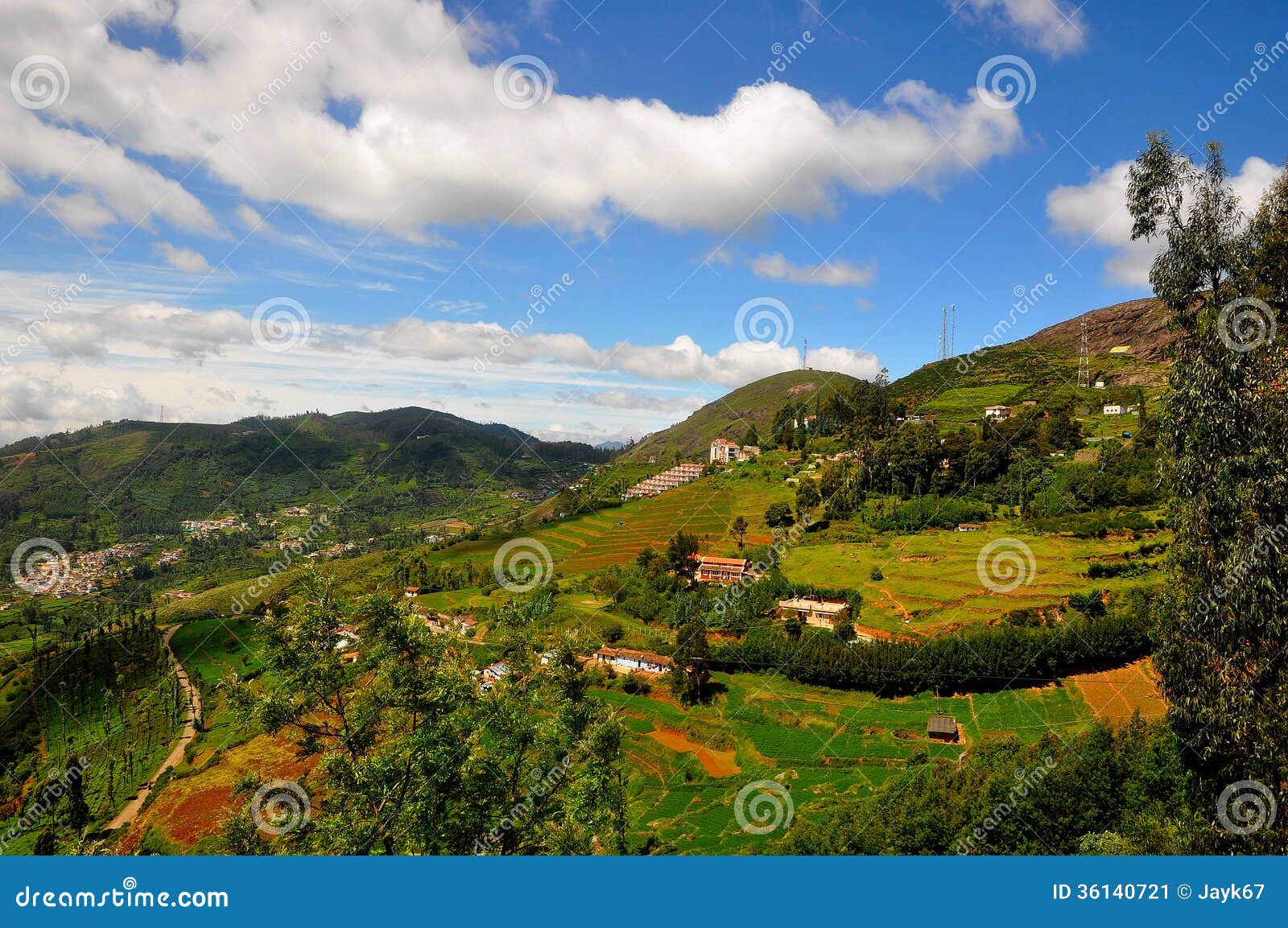 Scenic Hill Top In India Stock Image Image Of Beautiful