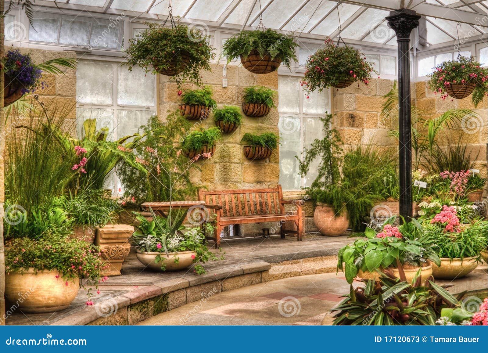 Scenic Indoor Garden Area Stock Photos - Image: 17120673