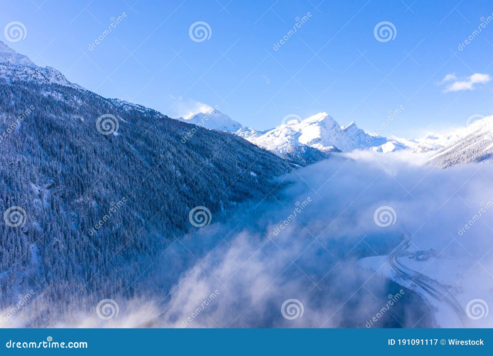 Scenic Landscape of Snow-covered Mountains in Switzerland - Perfect for  Wallpaper Stock Image - Image of scenery, switzerland: 191091117