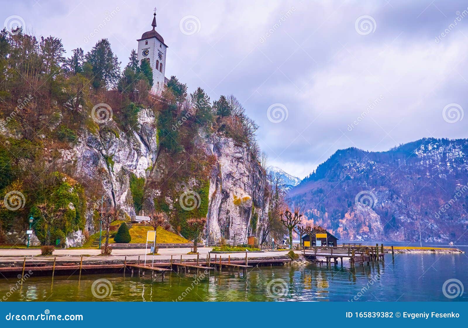 the scenic nature in austrian alps, thaunkirchen village