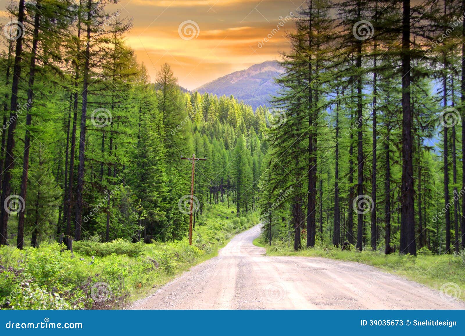 scenic rural drive in montana