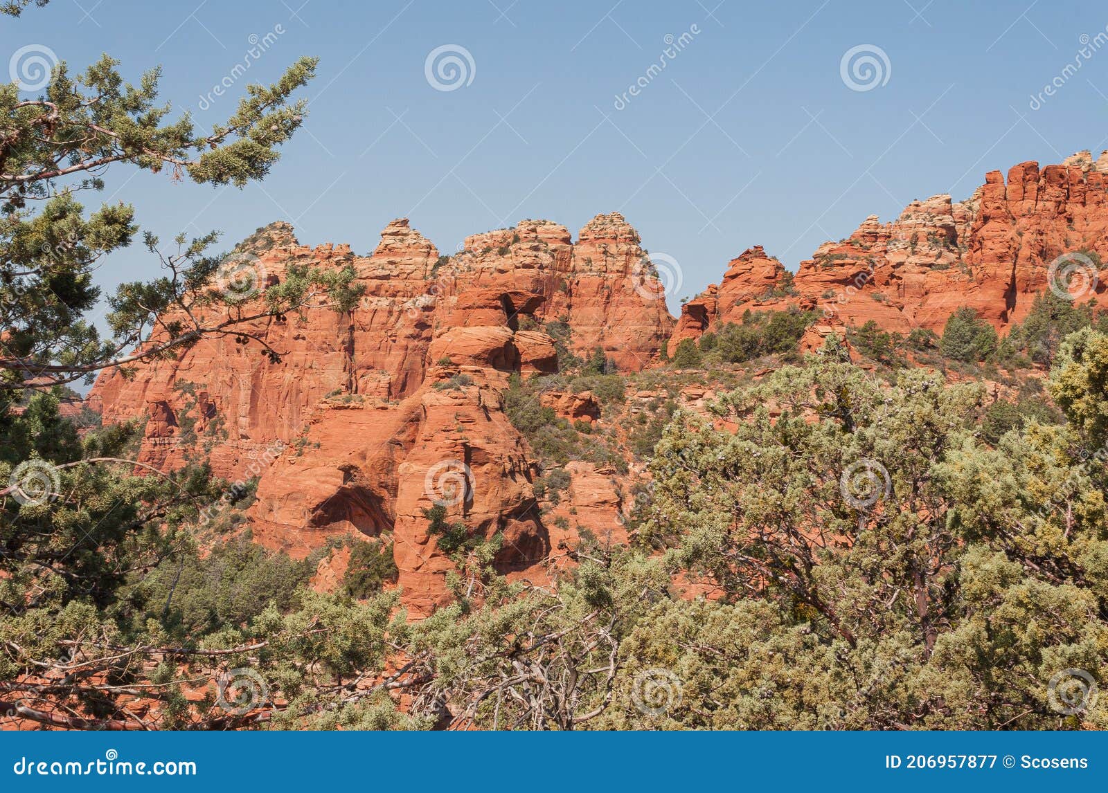 Scenic Sedona Arizona Red Rocks Stock Image - Image of desert ...