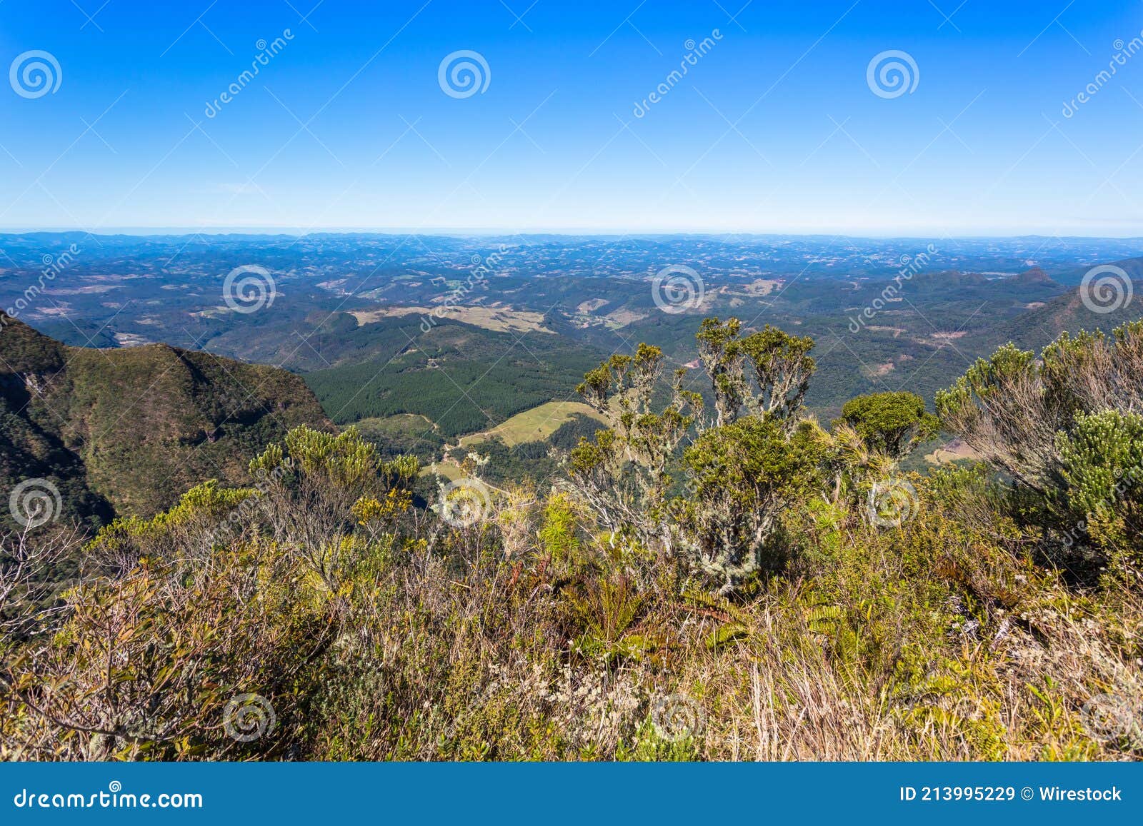 scenic serra geral mountain range in santa catarina, brazil