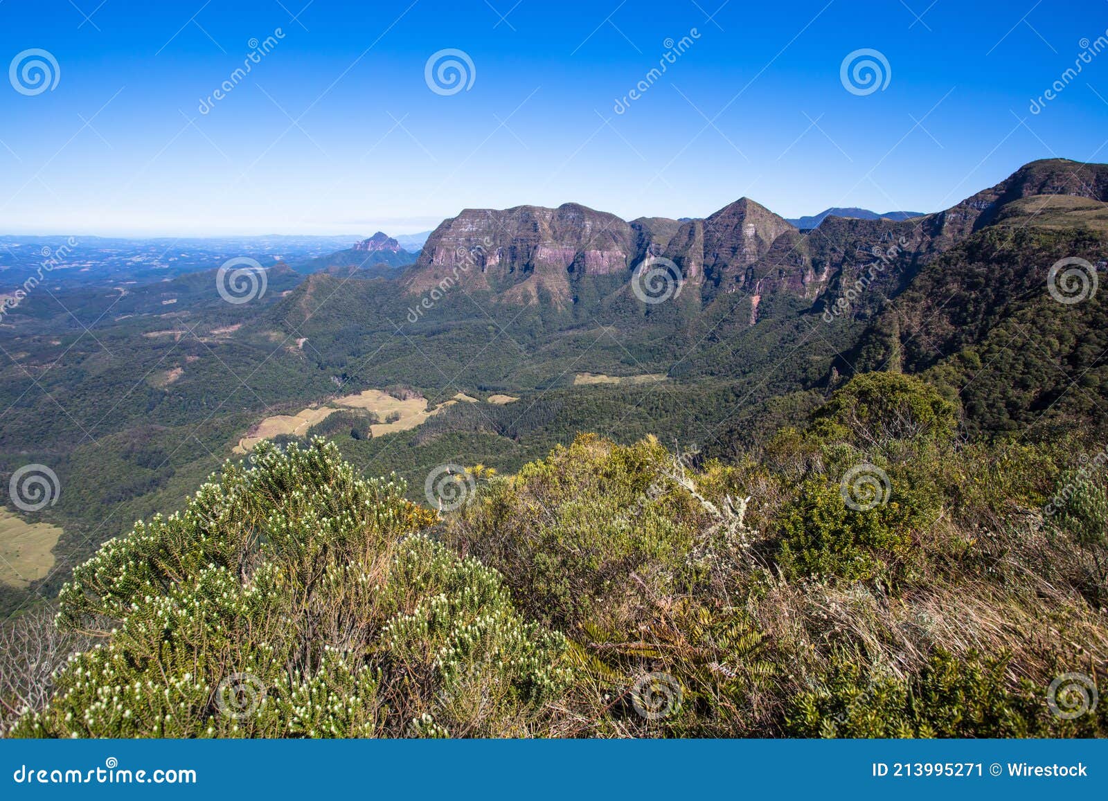 scenic serra geral mountain range in santa catarina, brazil