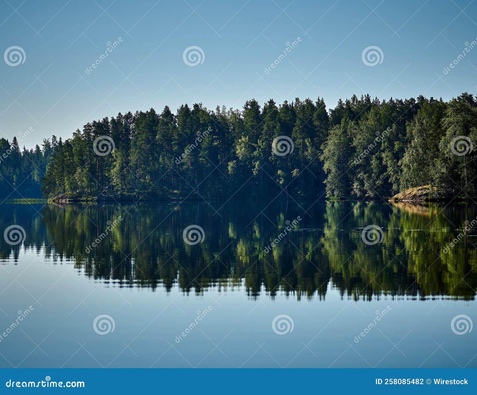 Scenic Shot of the Mississippi River with Dense Vegetation on the ...