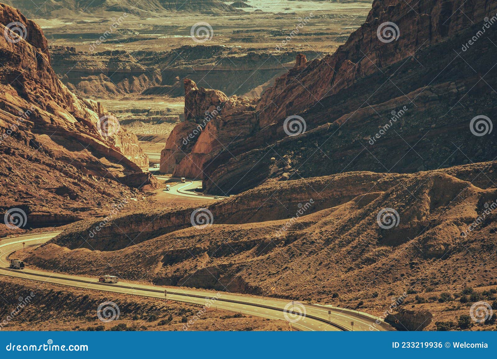 scenic utah interstate 70 highway