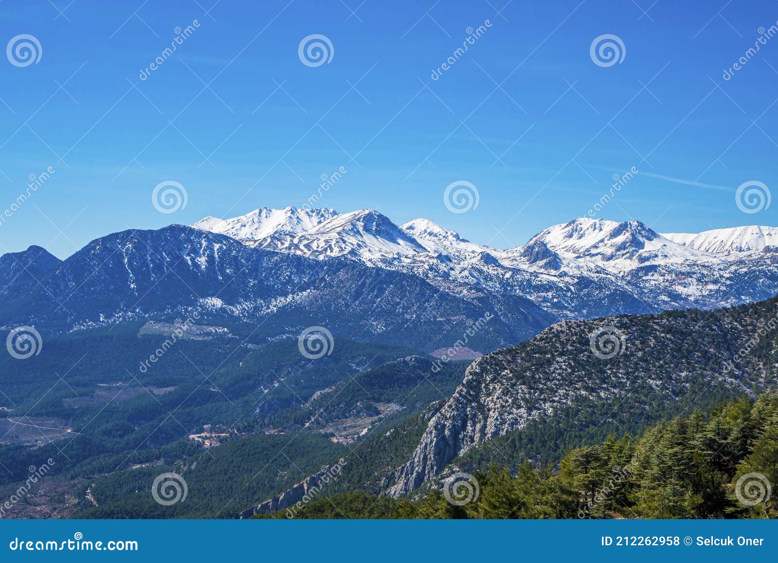 the scenic view of antalya bay from the summit of katran mount, antalya