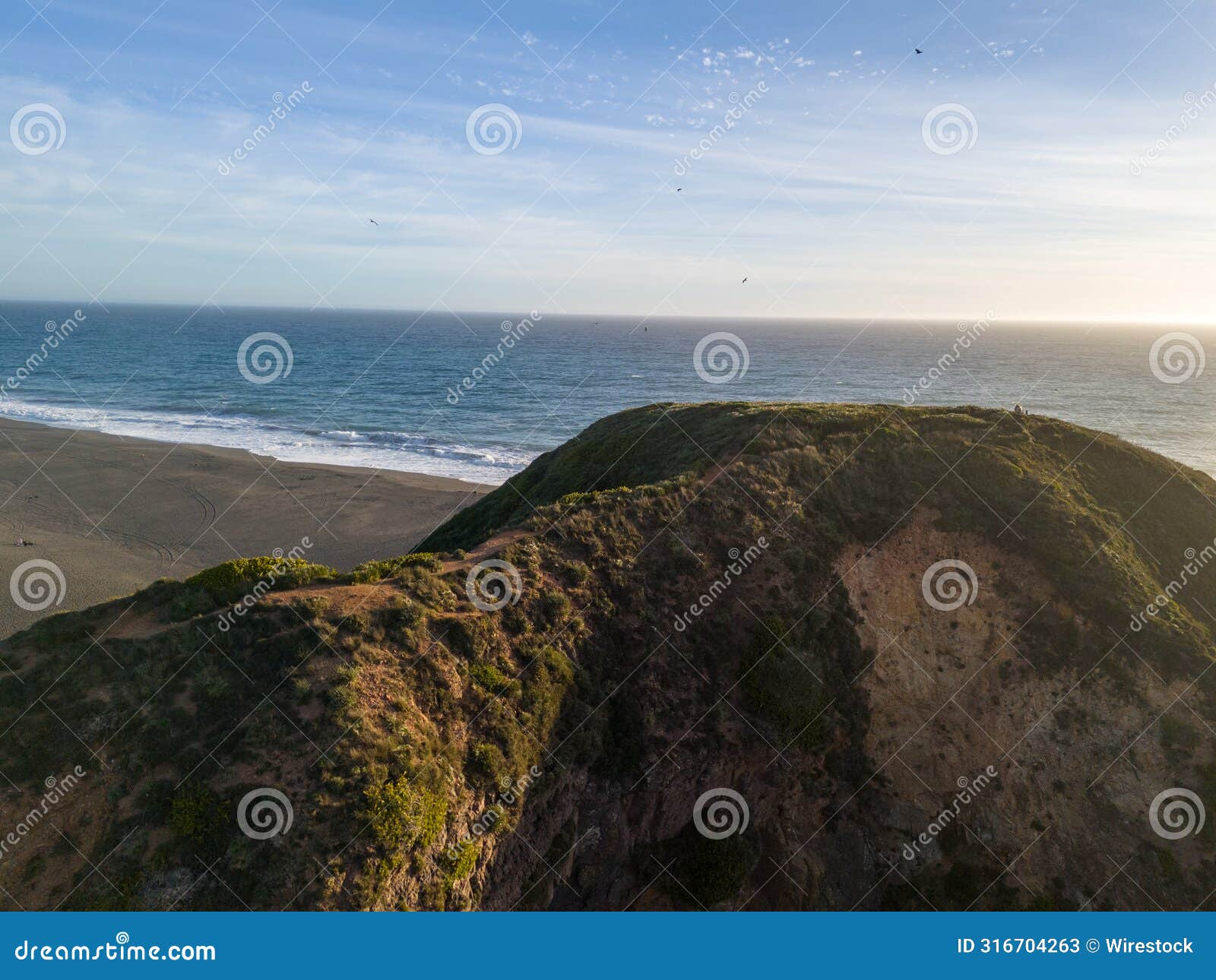 scenic view of the beautiful landscape of cobquecura, nuble region, chile