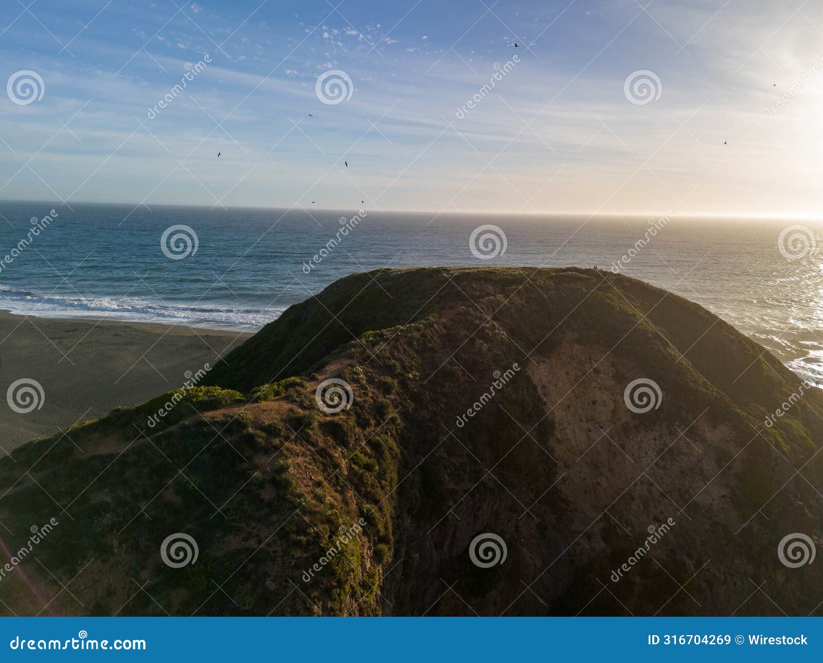 scenic view of the beautiful landscape of cobquecura, nuble region, chile