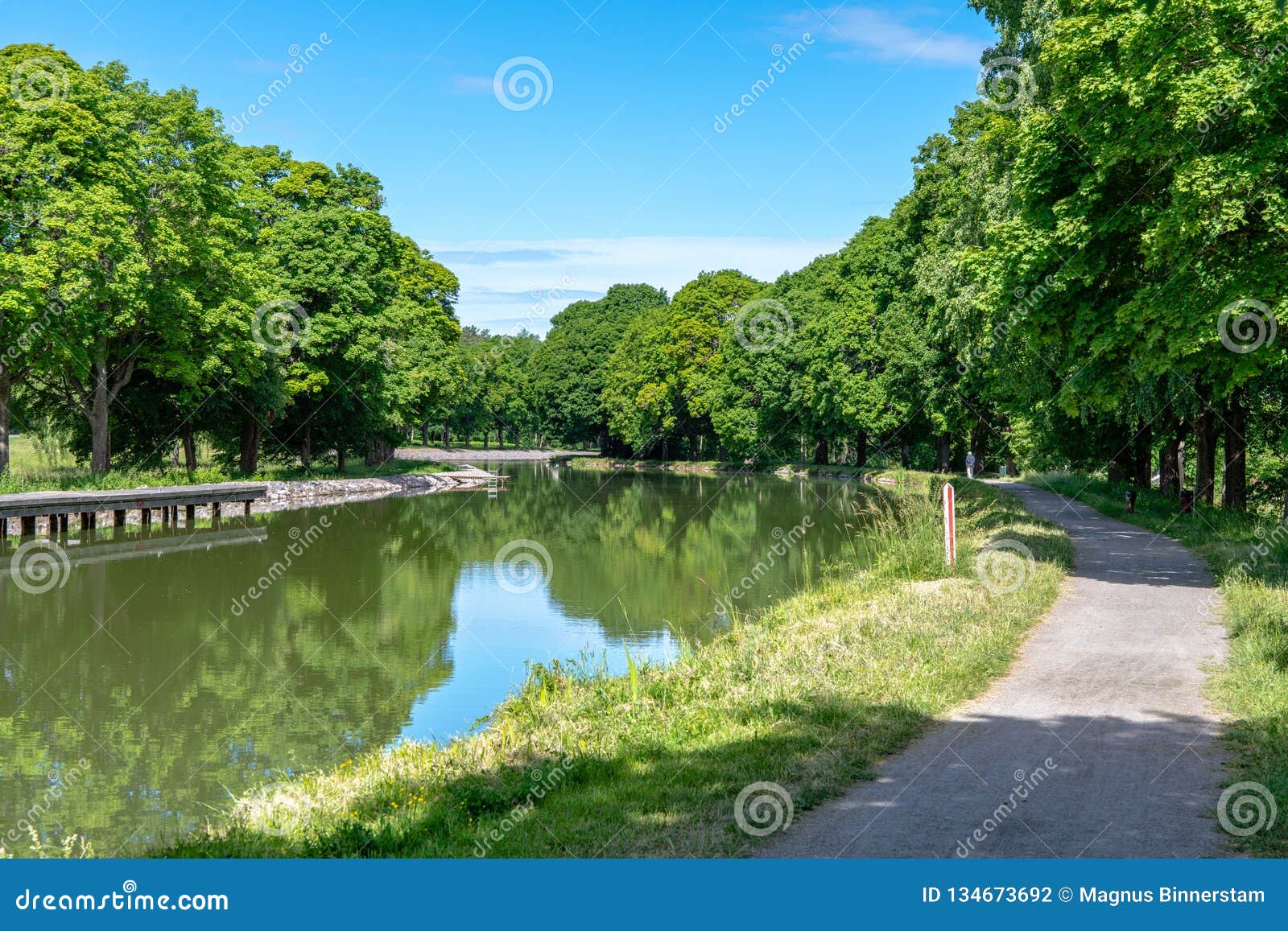 scenic view of the gota canal in sweden