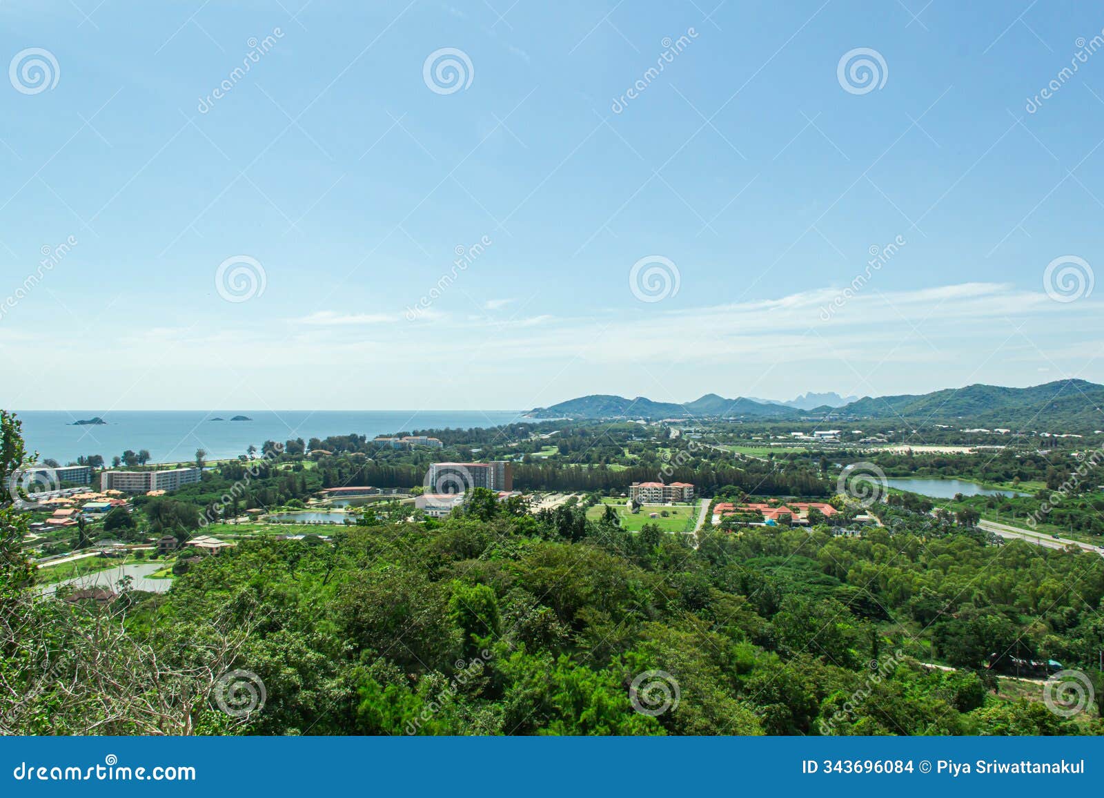 scenic view hua-hin beach,prachuap khiri khan