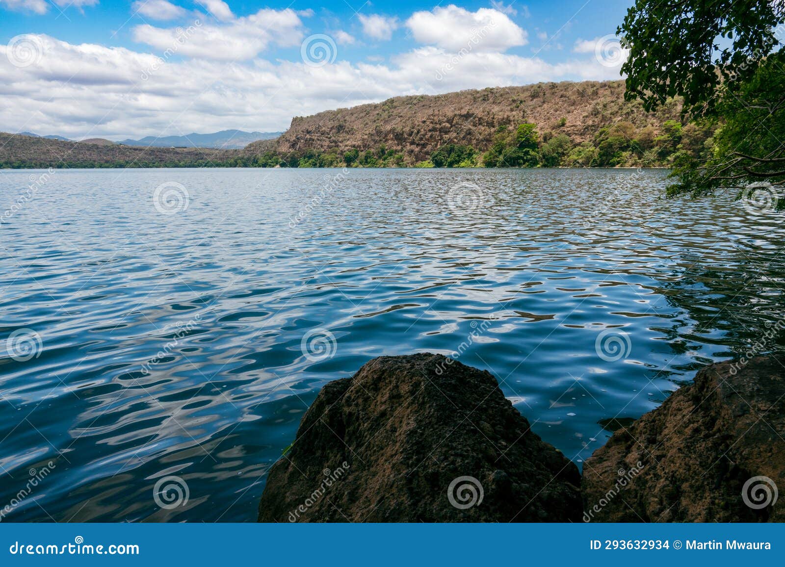 scenic view of lake chala in kenya/tanzania border