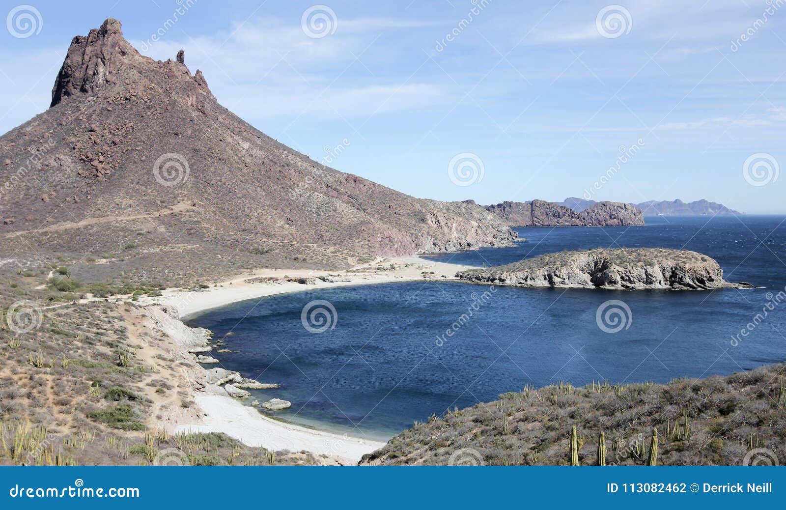 a scenic view from mirador lookout, san carlos, sonora, mexico
