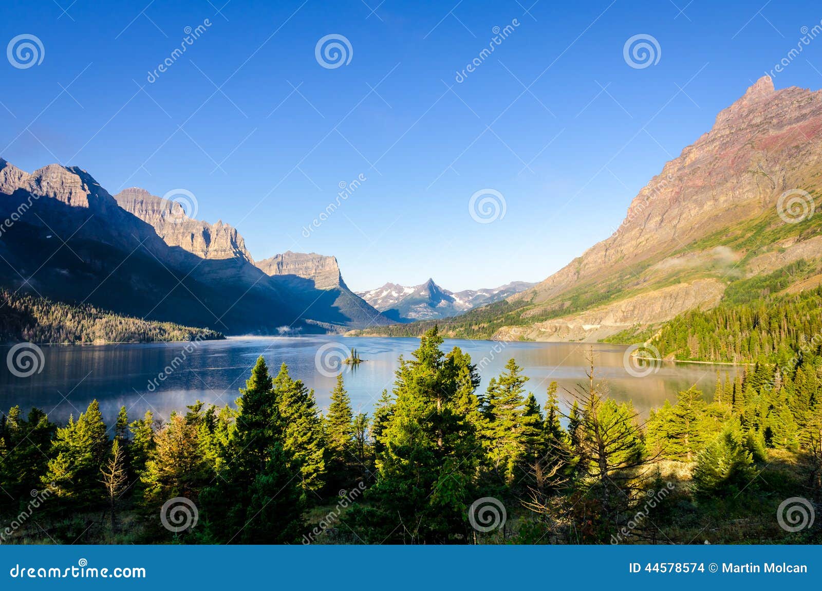 scenic view of mountain range in glacier np, montana