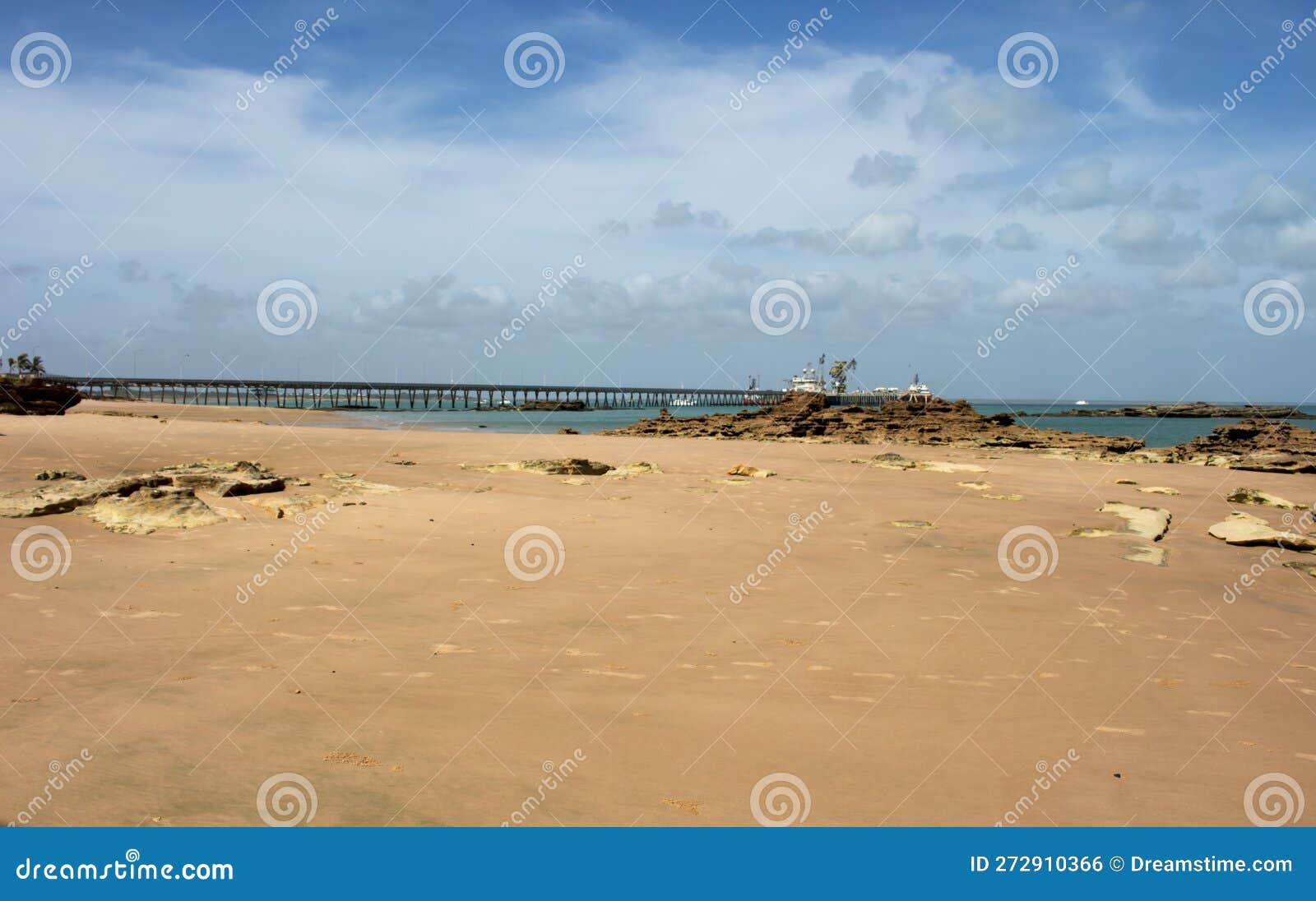 scenic view from the rocks of the port of broome at gantheaume point, western austyralia.