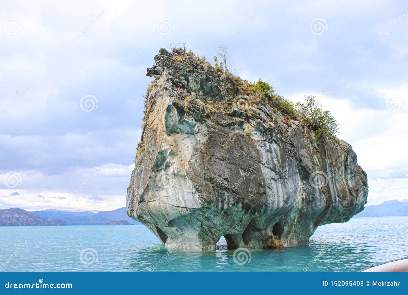 Scenic View To The Caves And Rocks Of Capilla De Marmol Stock Image