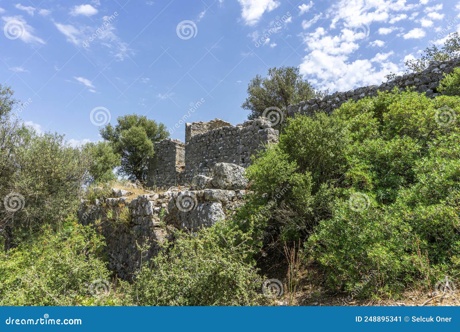 scenic views of pydnai, karadere, turkey