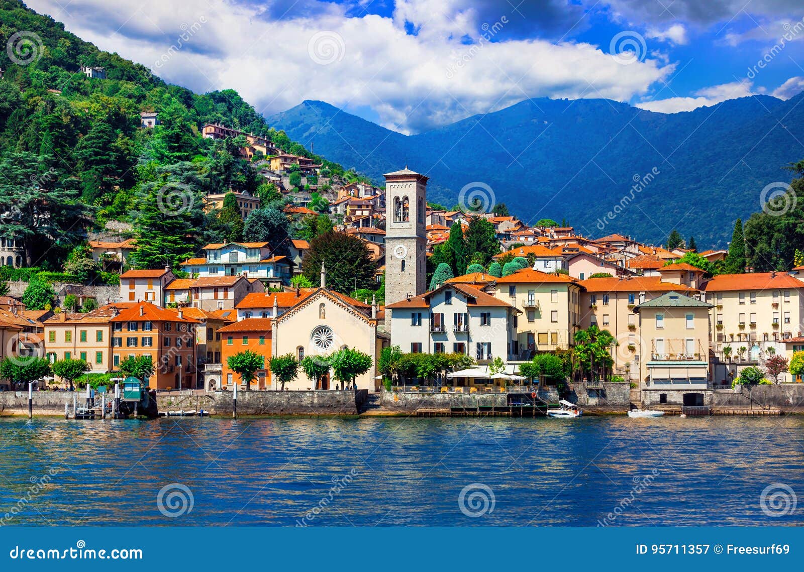 scenic village torno in beautiful lago di como, north of italy