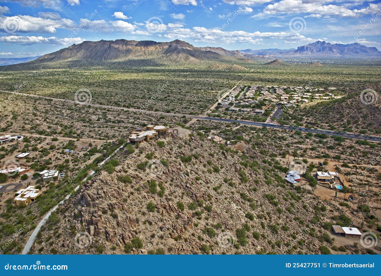 Scenic Vista of East Mesa and Apache Junction Stock Image Image of