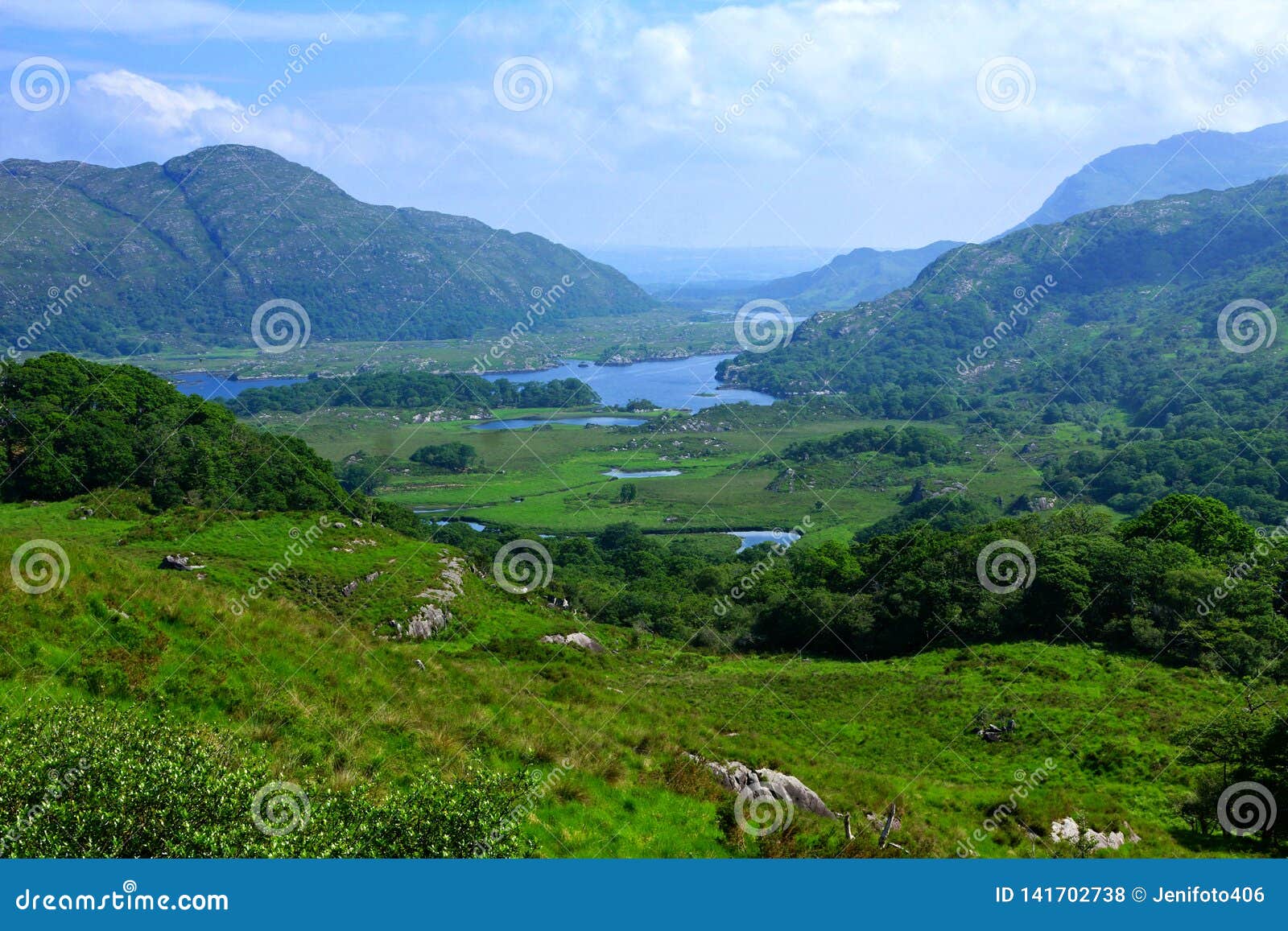 Vista From Ladies View Ring Of Kerry In Killarney National Park