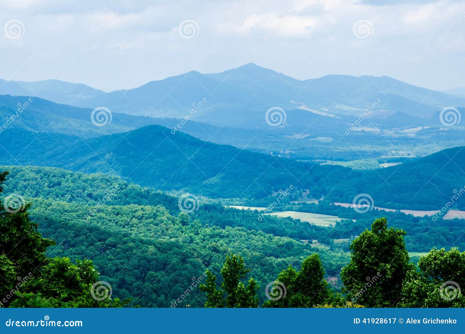 Scenics Along Blue Ridge Parkway in West Virginia Stock Image Image