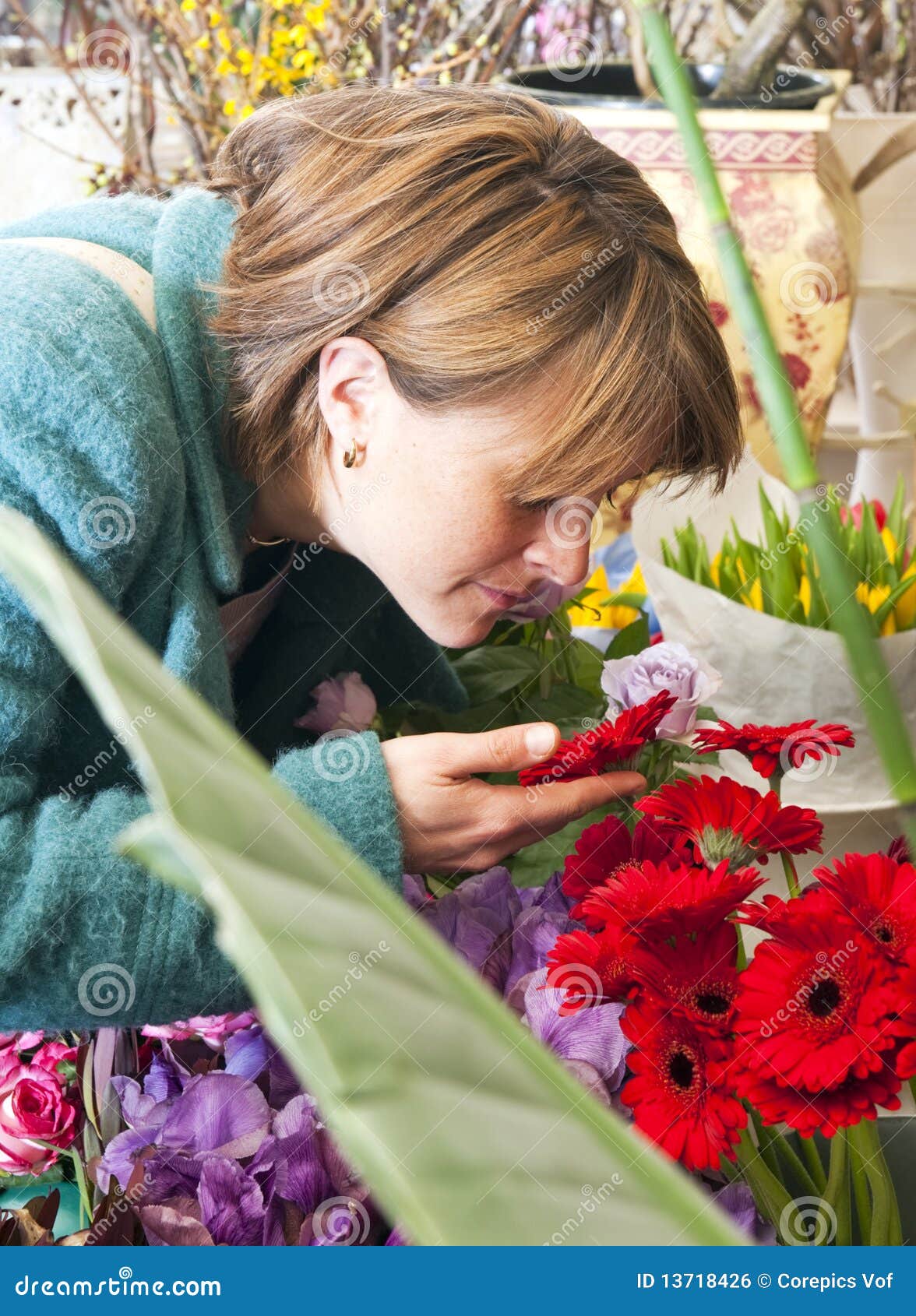 Scent of a flower stock photo. Image of senses, colors 13718426