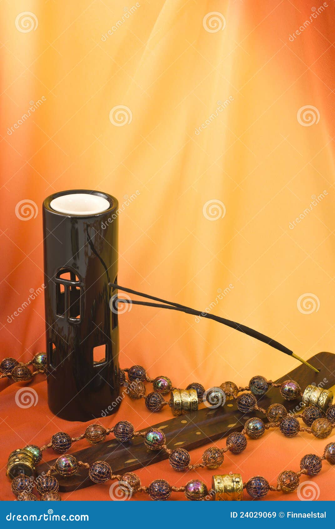 Scented candles and lamp stock image. Image of flavor 24029069
