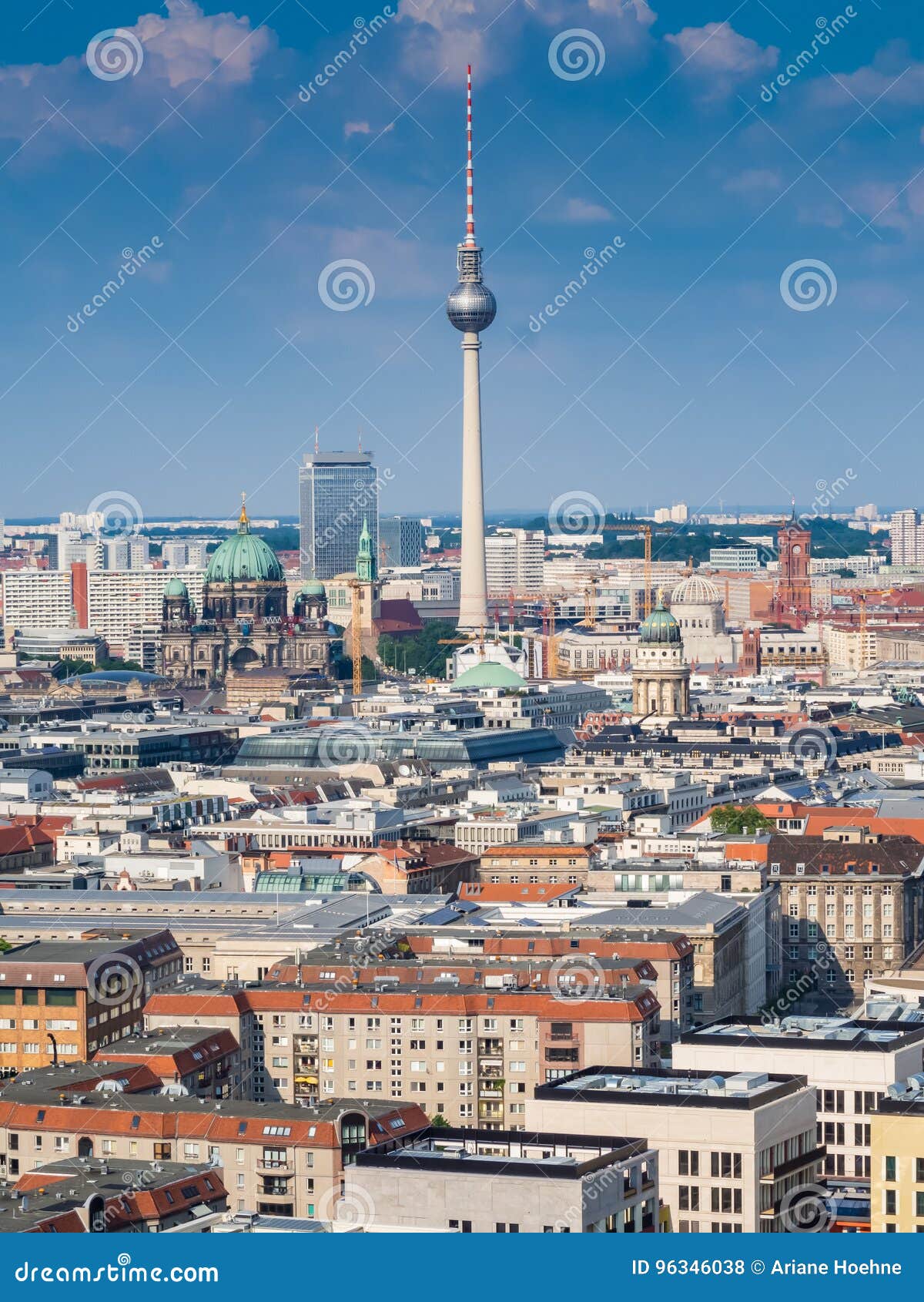 Schone Draufsicht Der Skyline Von Berlin Stockfoto Bild Von Schone Skyline