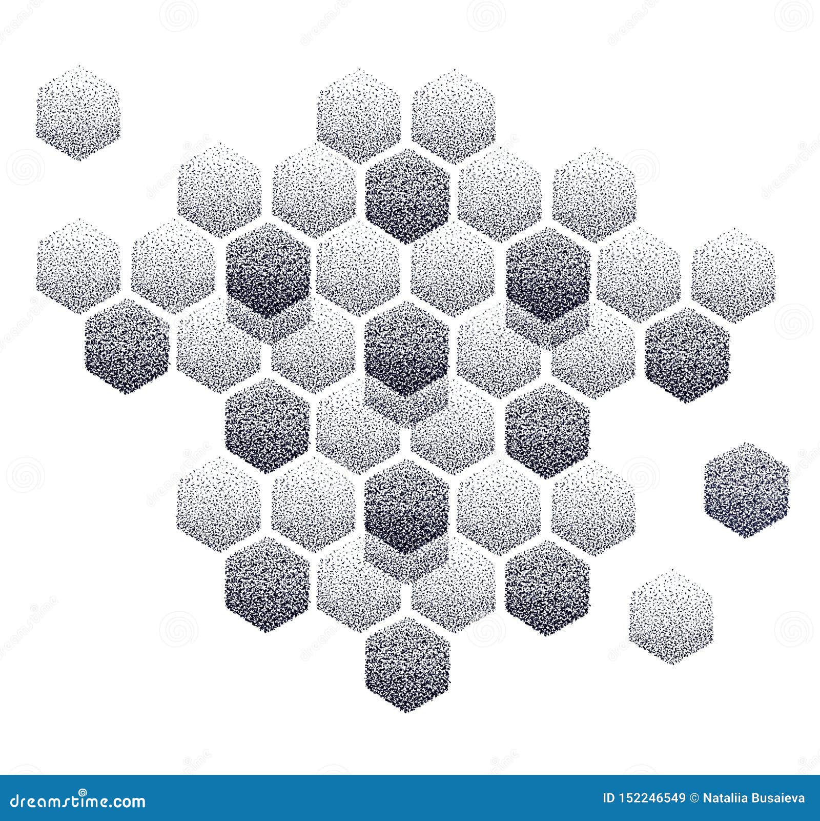 Schones Bienenwabenmuster Dotwork T Towierung Stock Abbildung Illustration Von Graphik Auszug 152246549