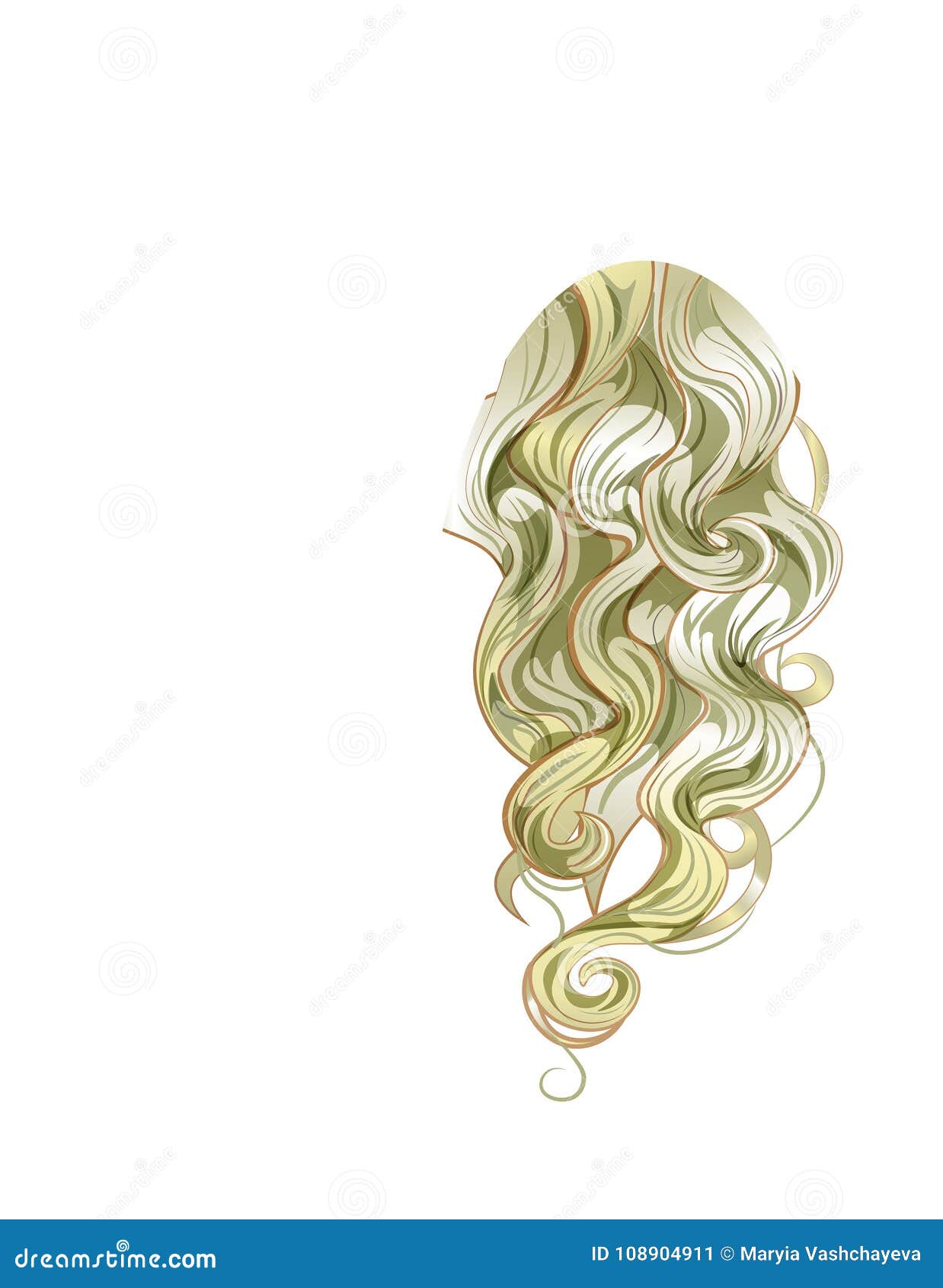 Schönes goldenes haar