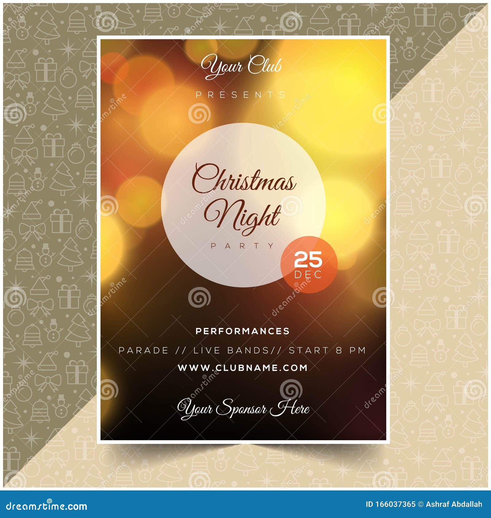 Schones Happy Frory Christmas Party Flyer Vector Stock Redaktionelles Bild Illustration Von Christmas Party