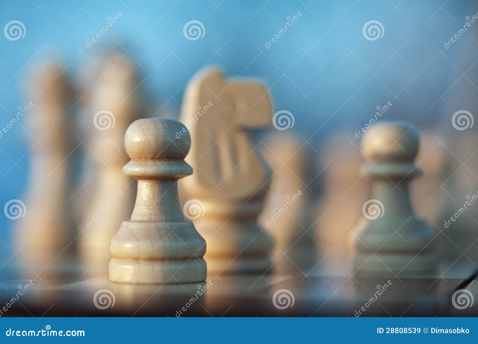 Schach pown Stück stockbild. Bild von einzeln, leistung - 28808539