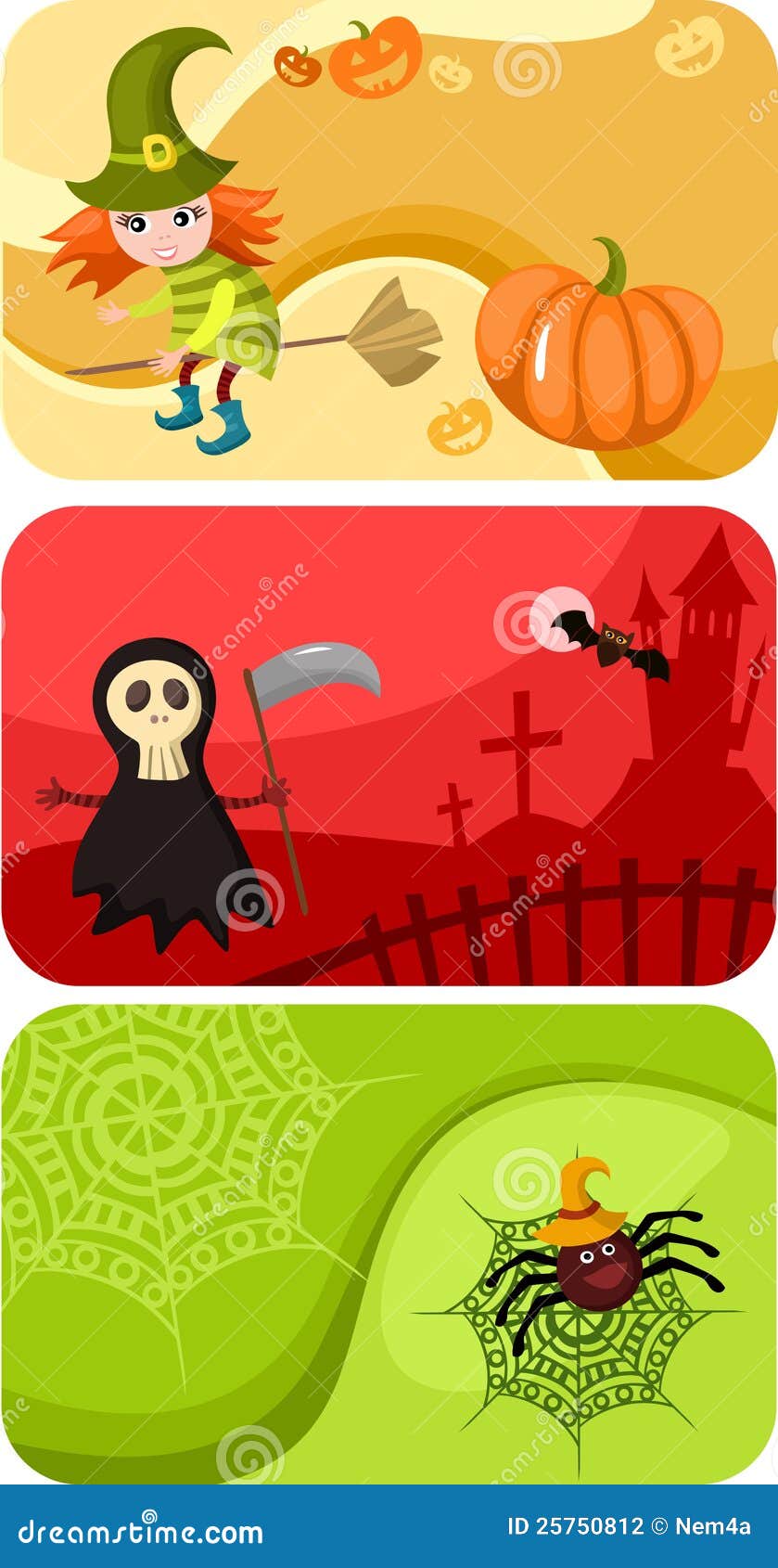 Schede Di Halloween Fotografia Stock Immagine: 25750812 Schede Di Halloween Fotografia Stock Immagine: 25750812