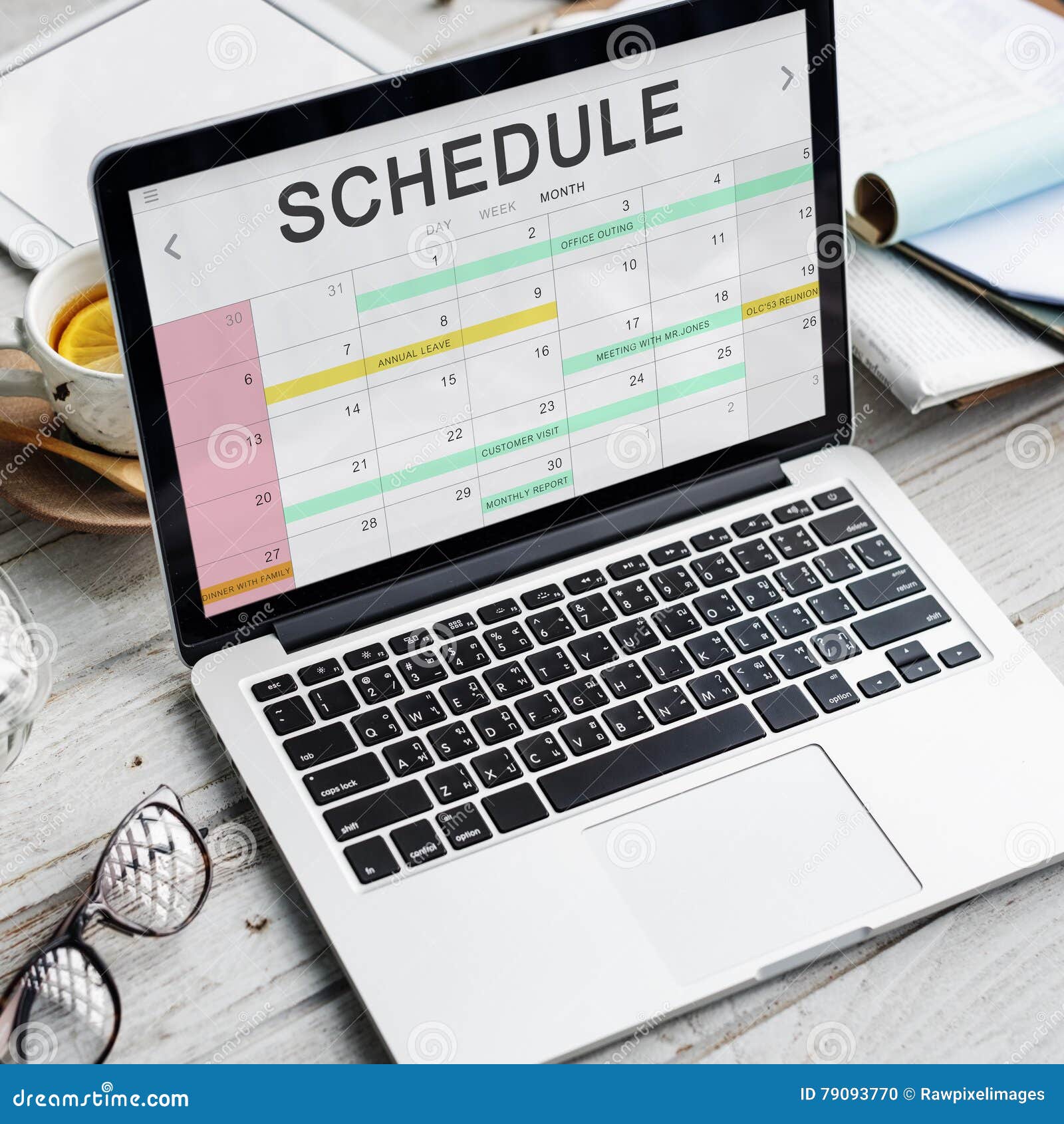 schedule activity calendar appointment concept